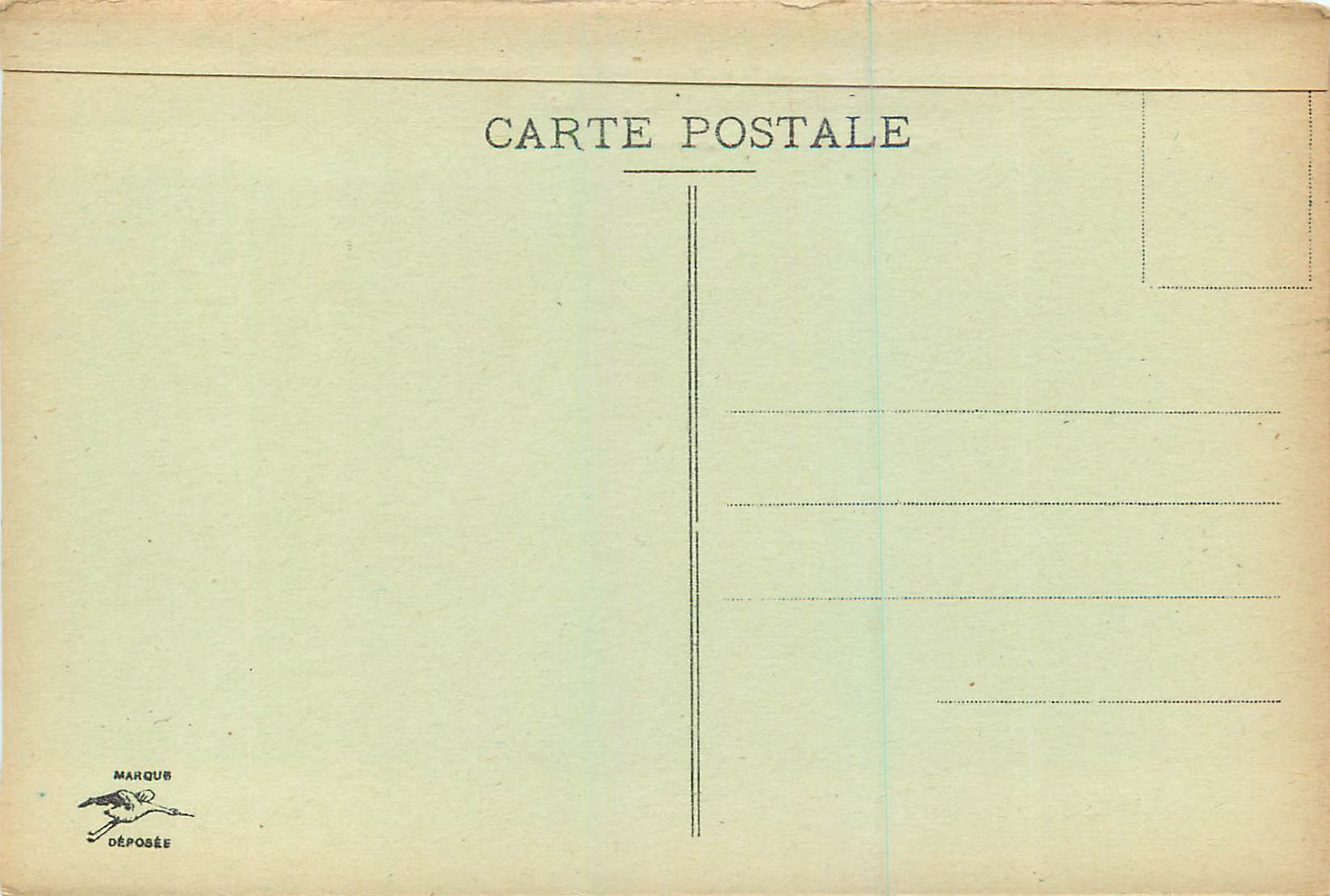 CPA Strasbourg Palais de Justice Eglise St Pierre le Jeune — Verso