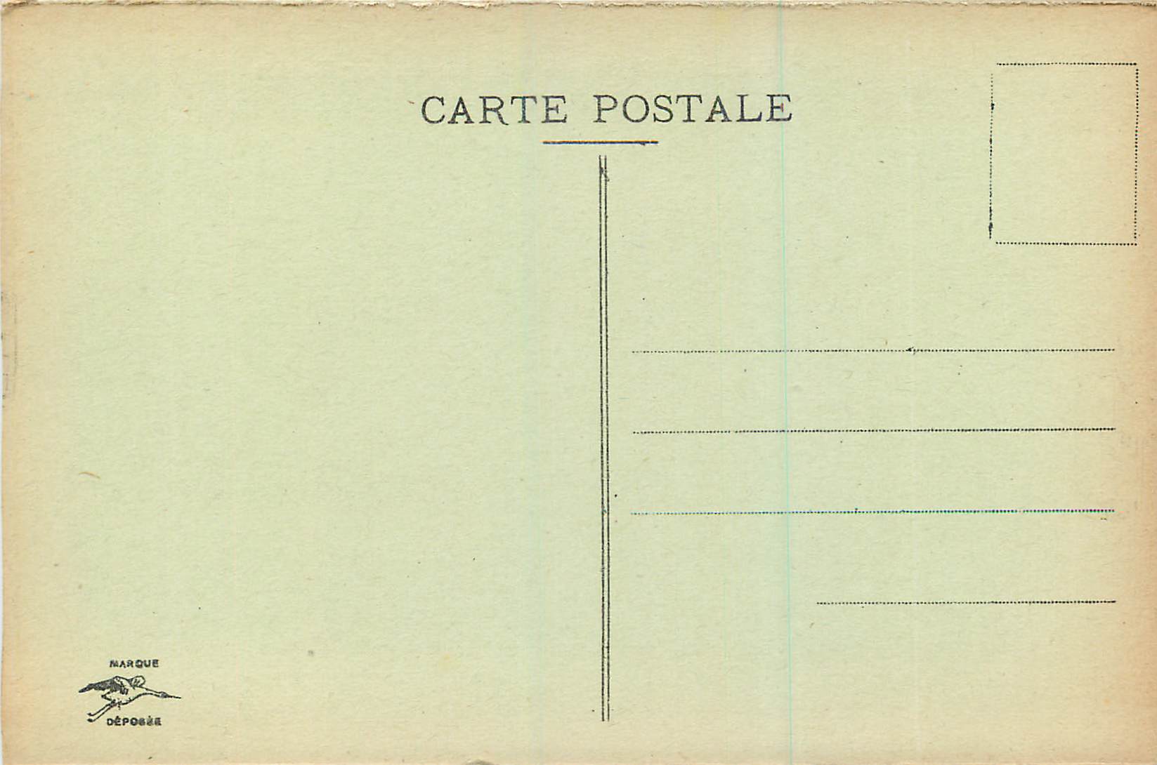 CPA Strasbourg Rue du Bain aux Plantes — Verso