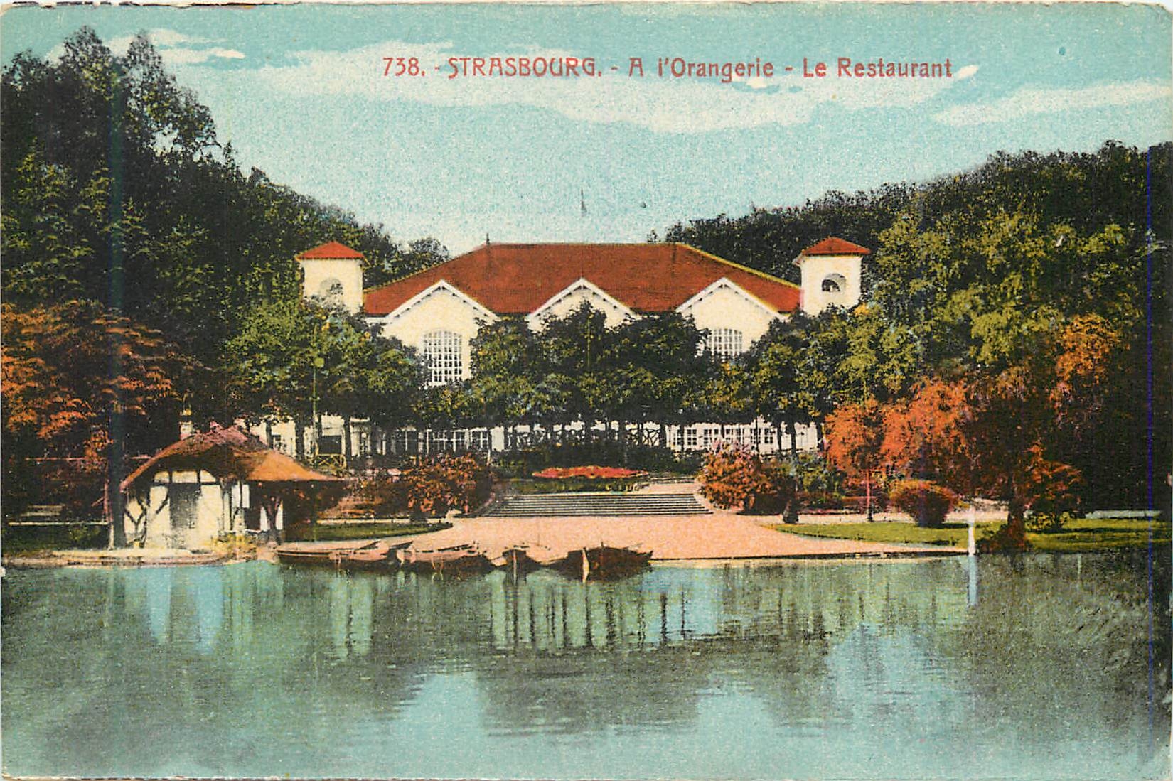CPA Strasbourg a l'Orangerie le Restaurant