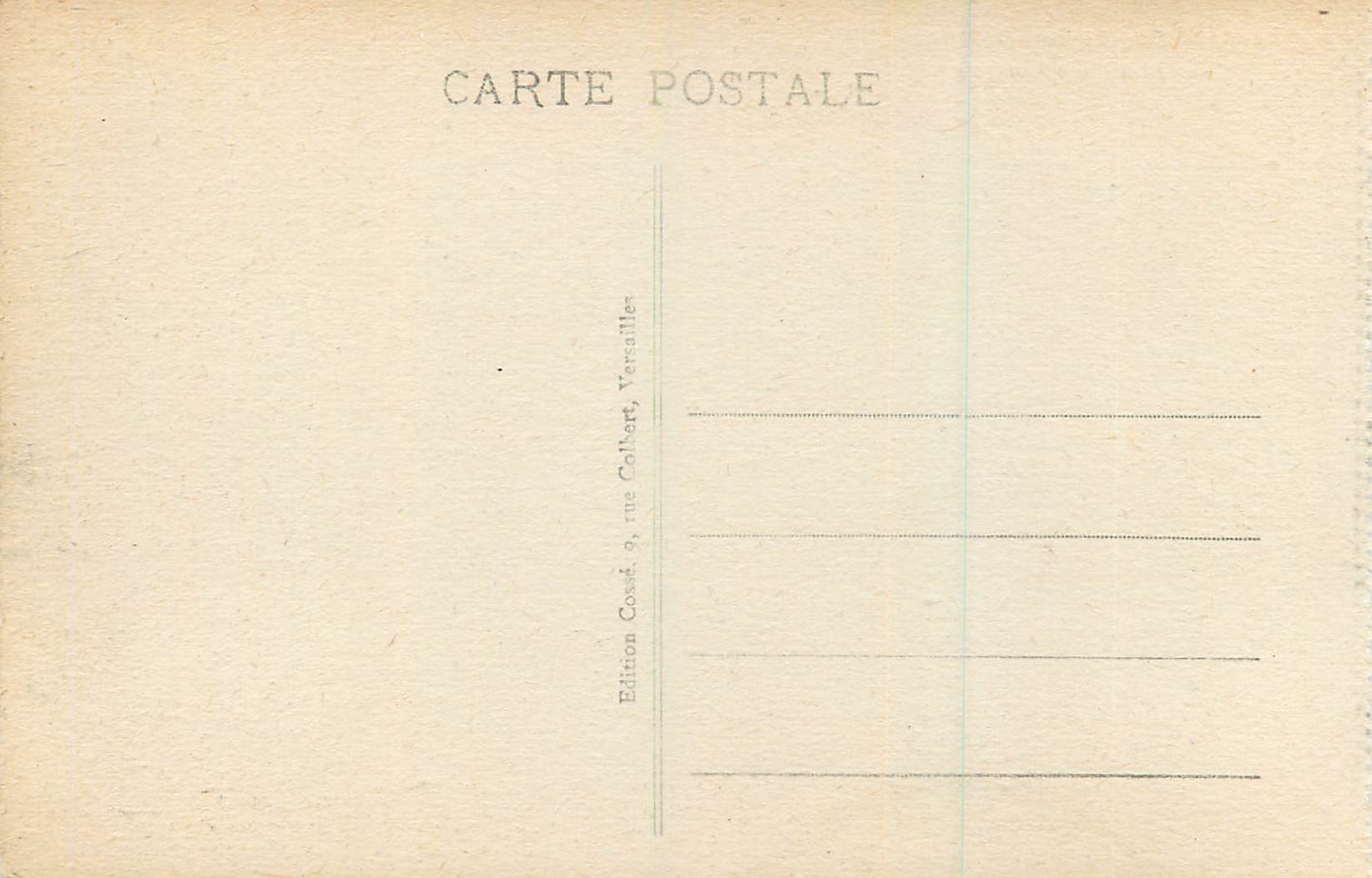 CPA Versailles le Parc l'Orangerie — Verso