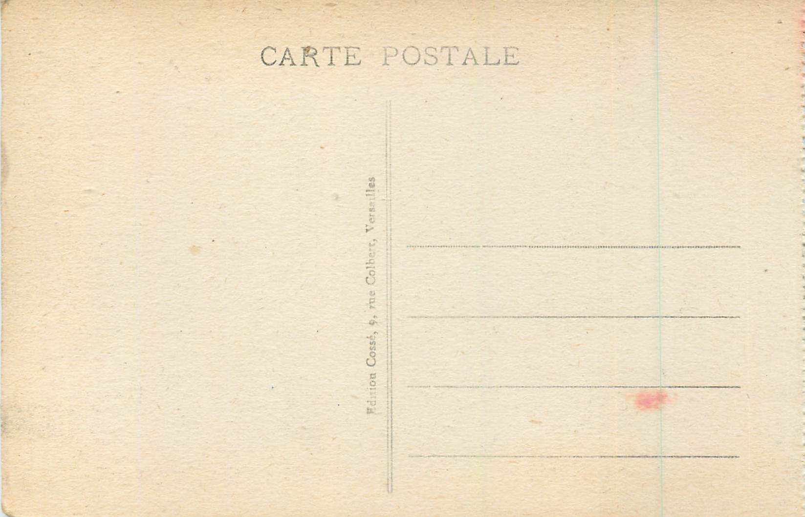 Versailles - Le Petit Trianon — Édition Colbert, Versailles — Verso