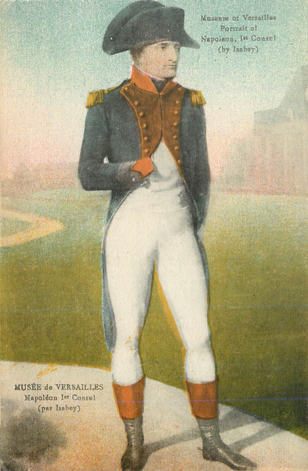CPA Musee de Versailles Napoleon 1er Consul (par Isabey)