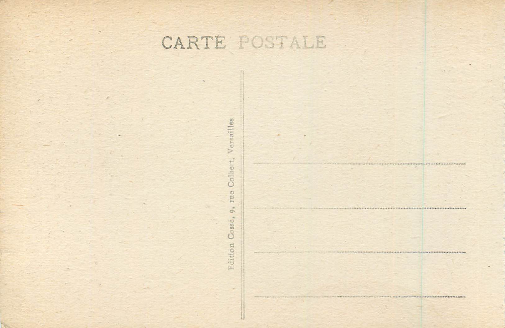 CPA Musee de Versailles Napoleon 1er Consul (par Isabey) — Verso