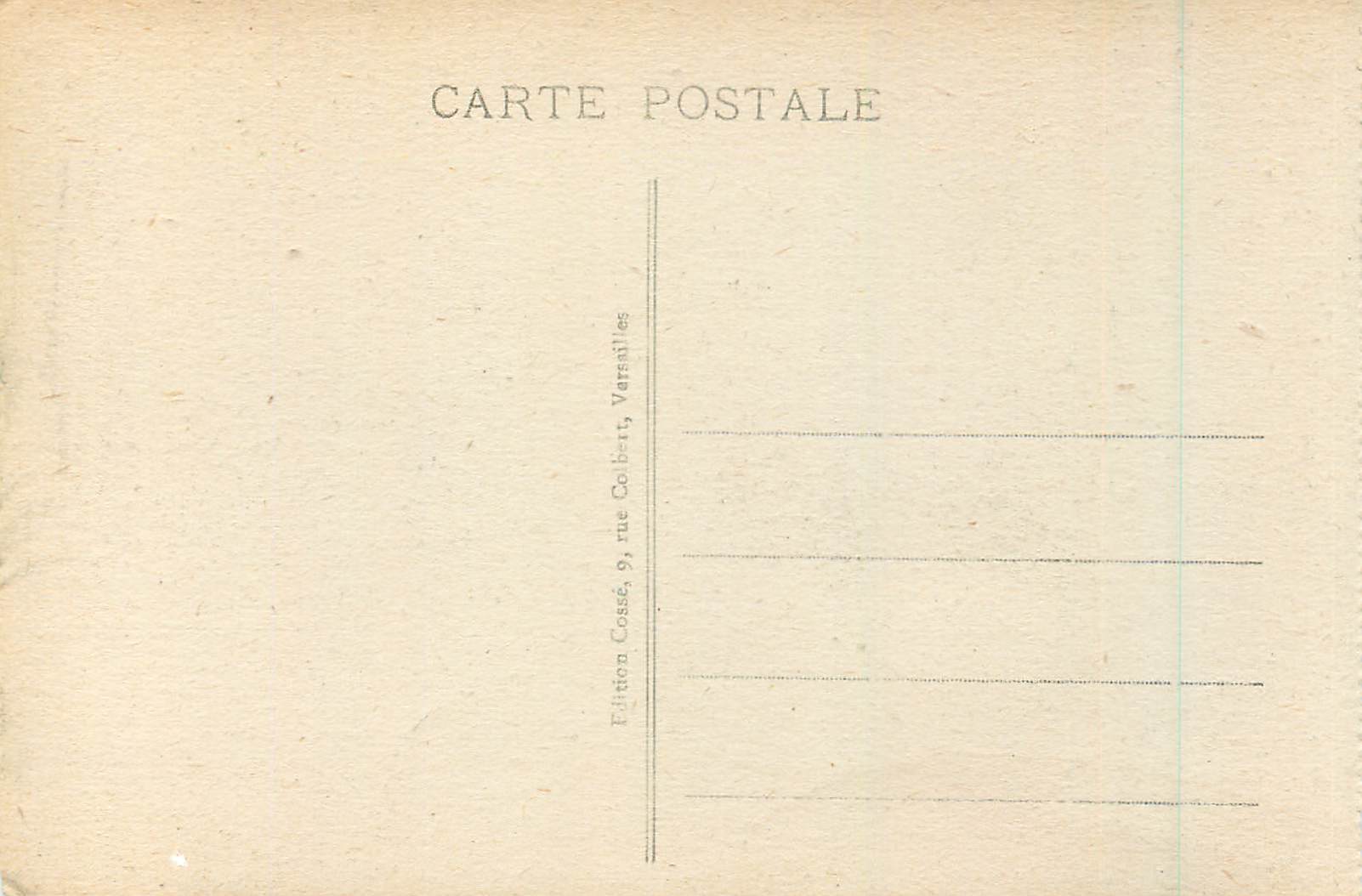 CPA Versailles Chambre a Coucher de Louis XVI — Verso