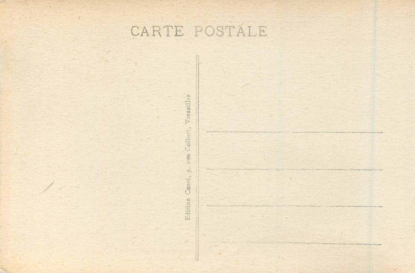 CPA Versailles le Parc la Grotte des Bains d'Apollon — Verso