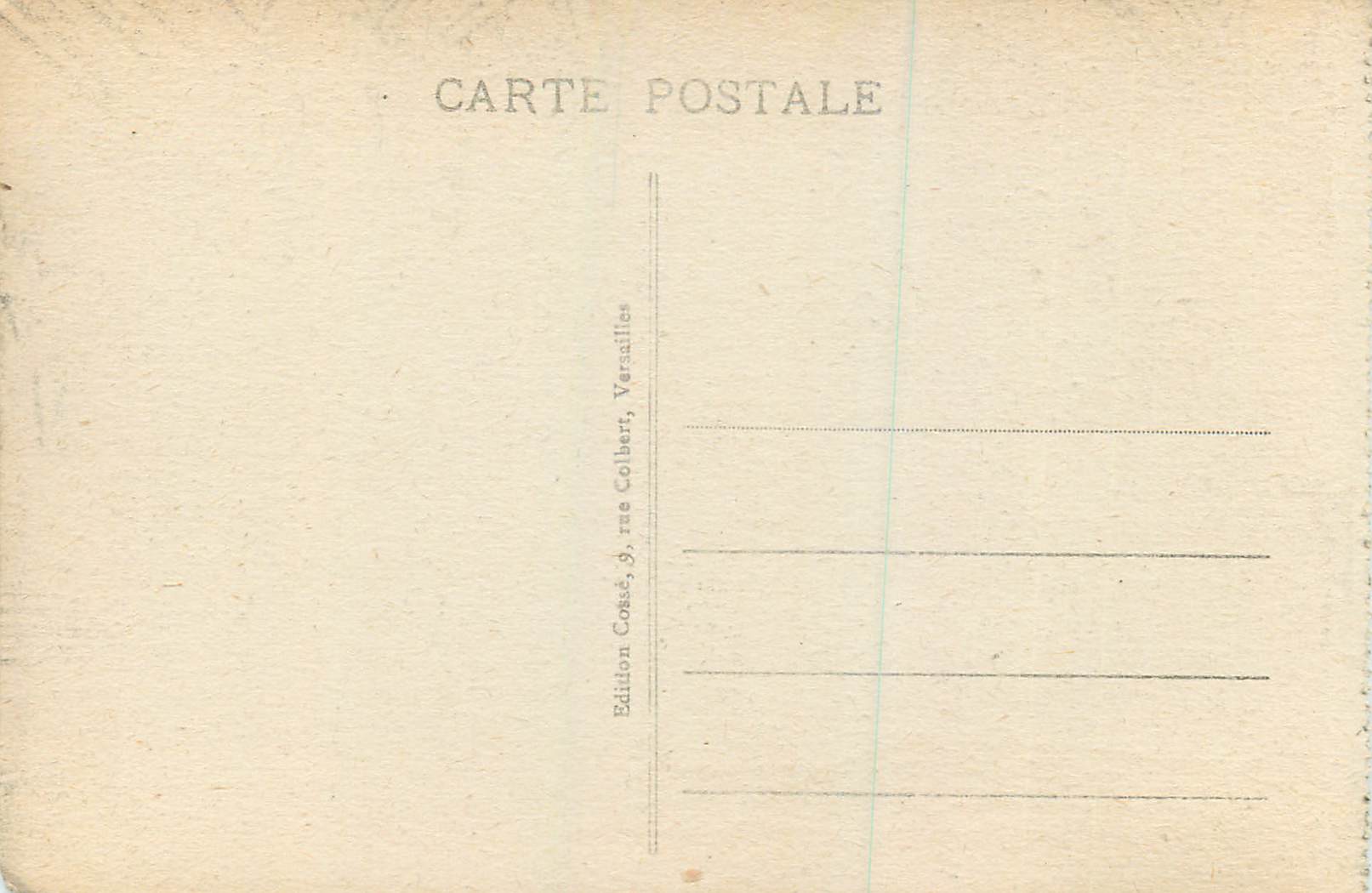 CPA Versailles Galerie des Glaces Salle de la Signature de la Paix en 1919 — Verso