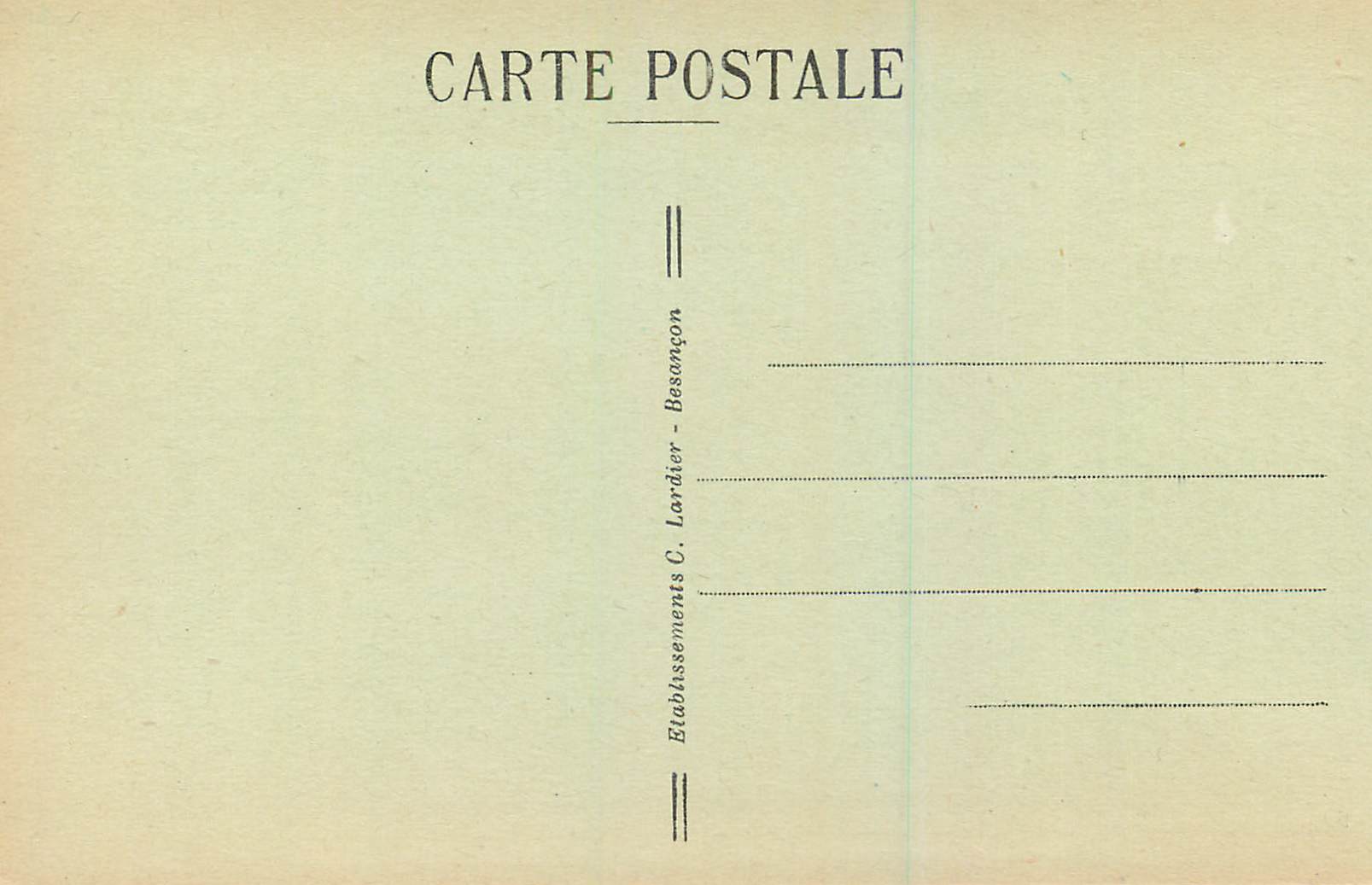 Bassins du Doubs — Rocher de l'Écho — Frontière Franco-Suisse — C.L.B. n°832 — Reverso