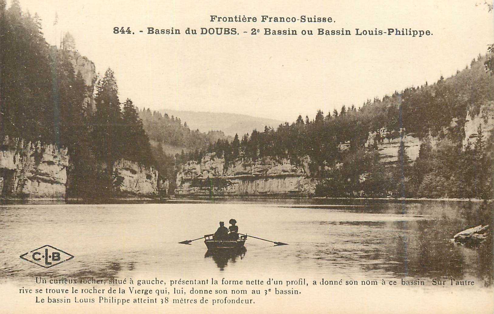 Frontière Franco-Suisse — Bassin du Doubs, 2e Bassin ou Bassin Louis-Philippe — C.L.B.