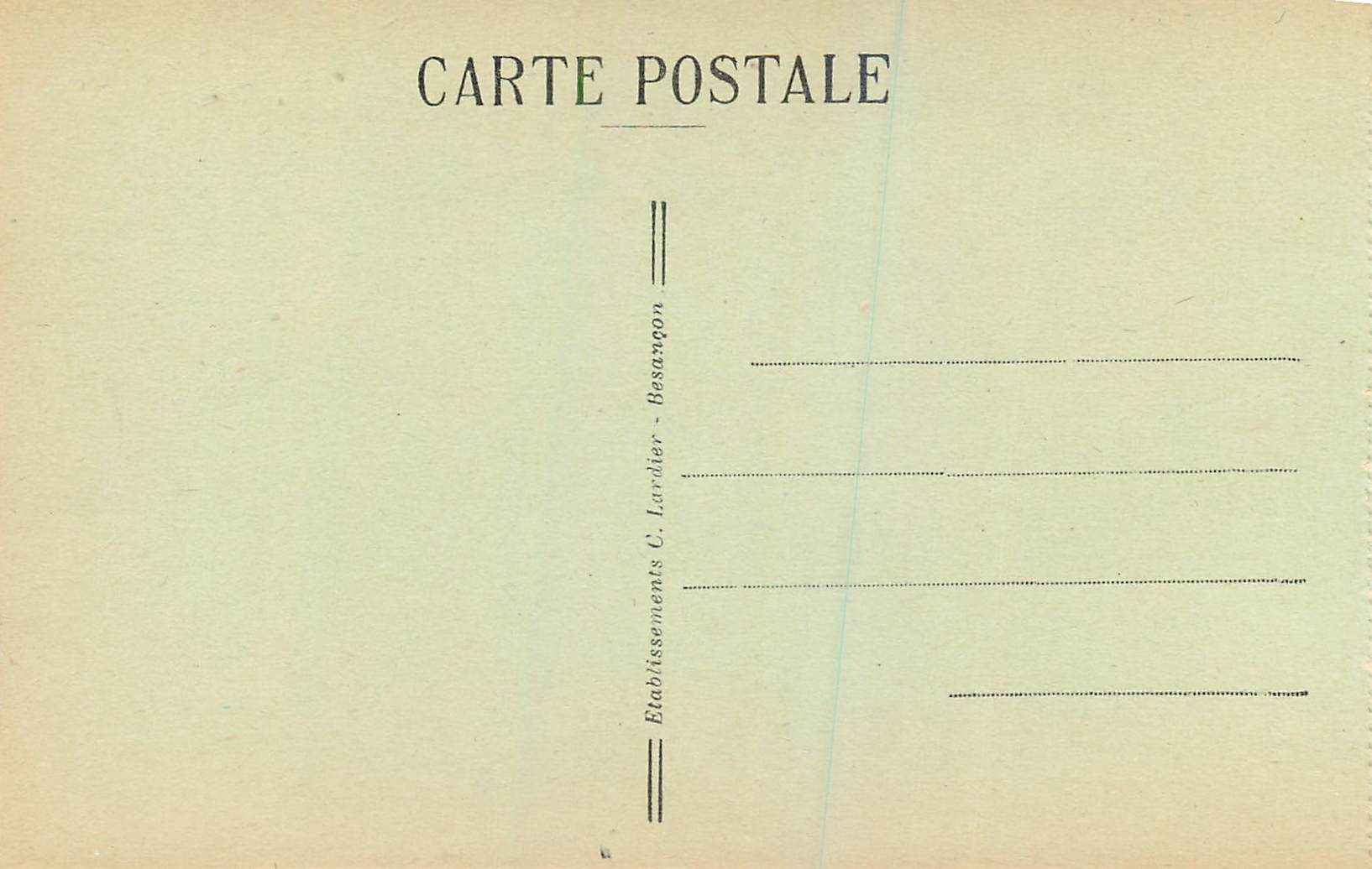 Frontière Franco-Suisse — Saut du Doubs (Haut. 27 m) — C.-L.-B — Reverso