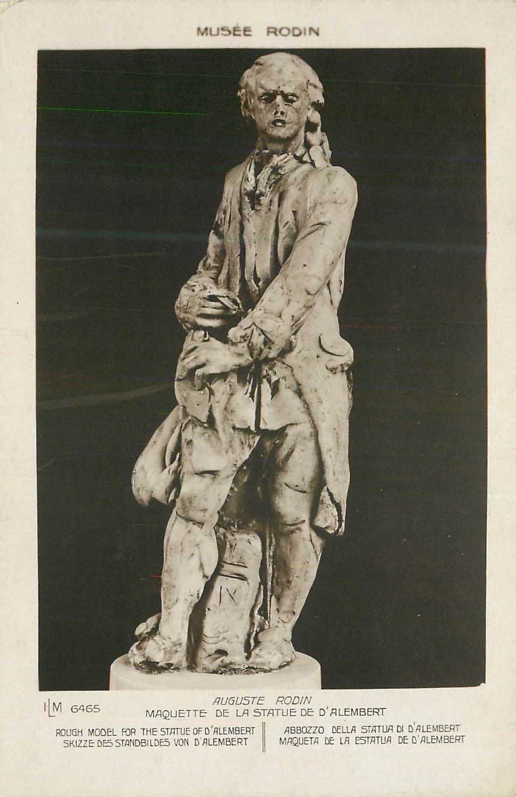 CPA Musee Rodin Auguste Rodin Maquette de la Statue de l'Alembert