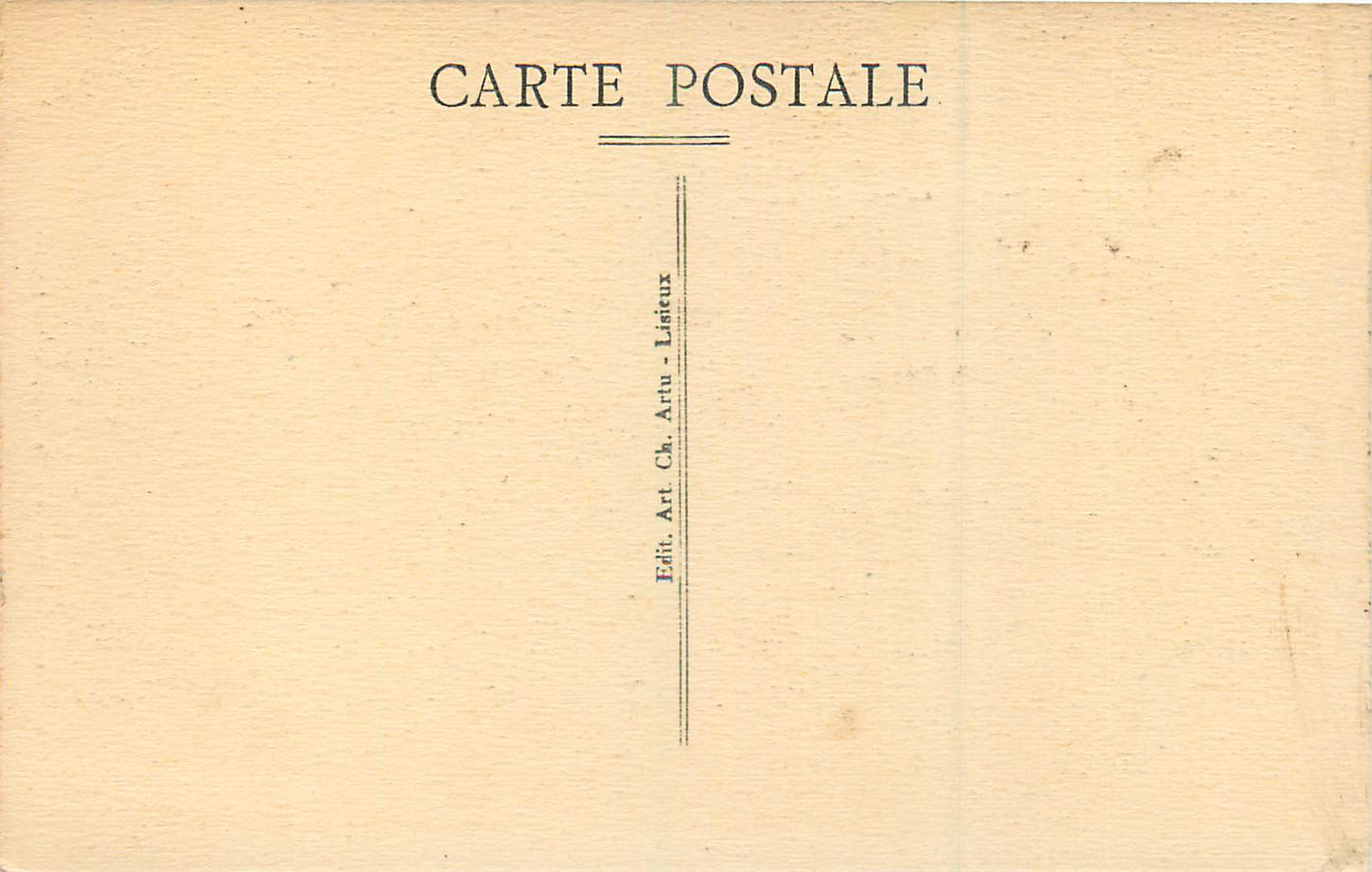 CPA Lisieux Manoir de la Salamandre (Details) — Verso
