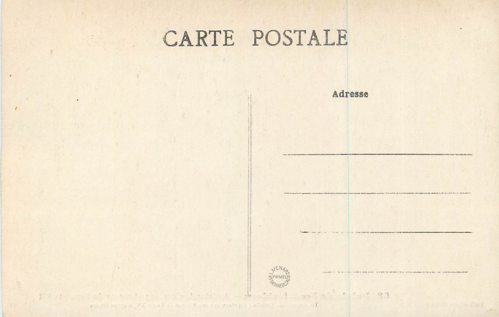 Palais de Fontainebleau — Antichambre des Appartements du Pape Pie VII — Tapisserie des Gobelins représentant une Chasse de Louis XV, d'après Oudry — Reverso