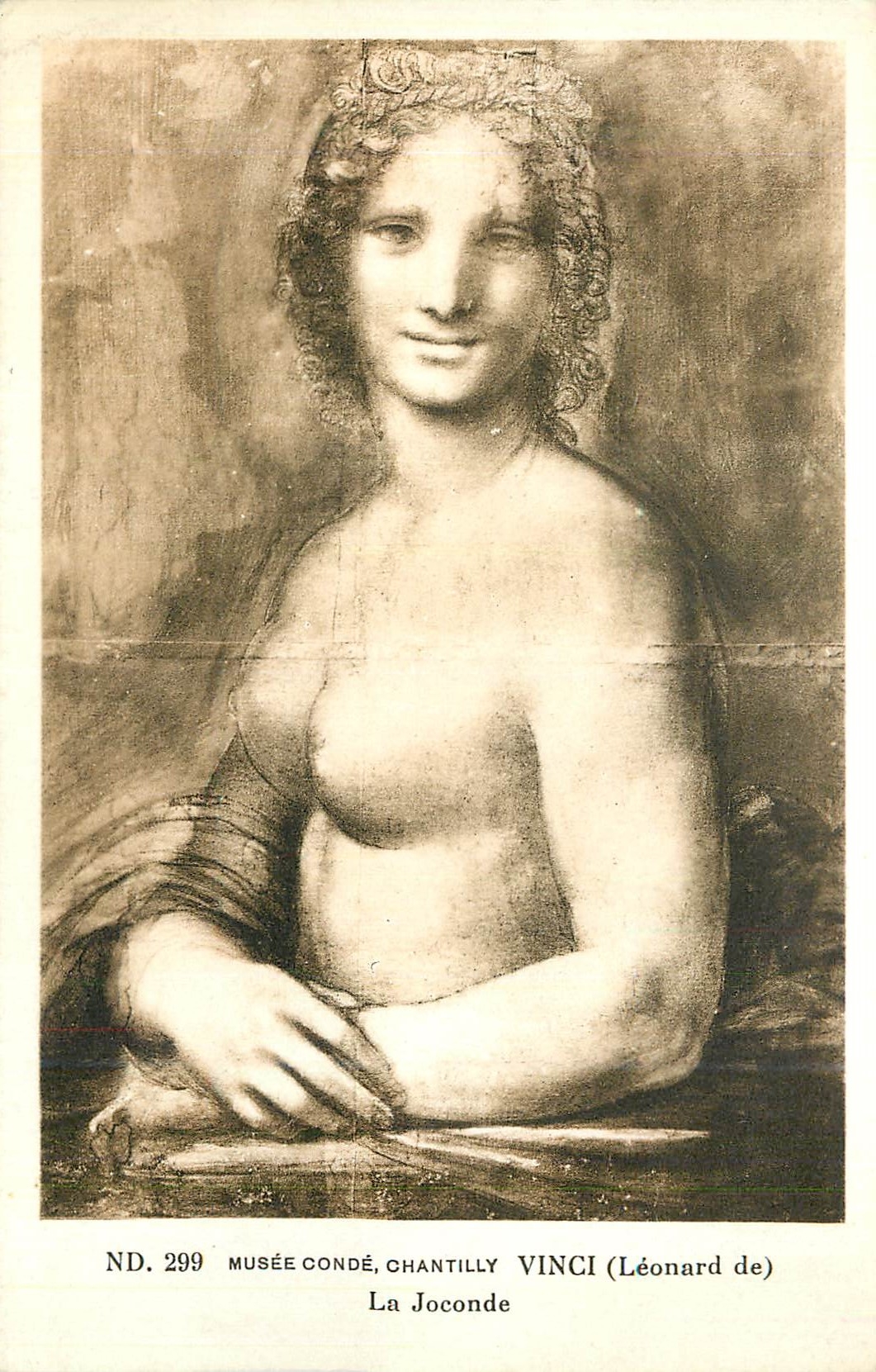 CPA Musee Conde Chantilly Vinci (Leonard de) la Joconde