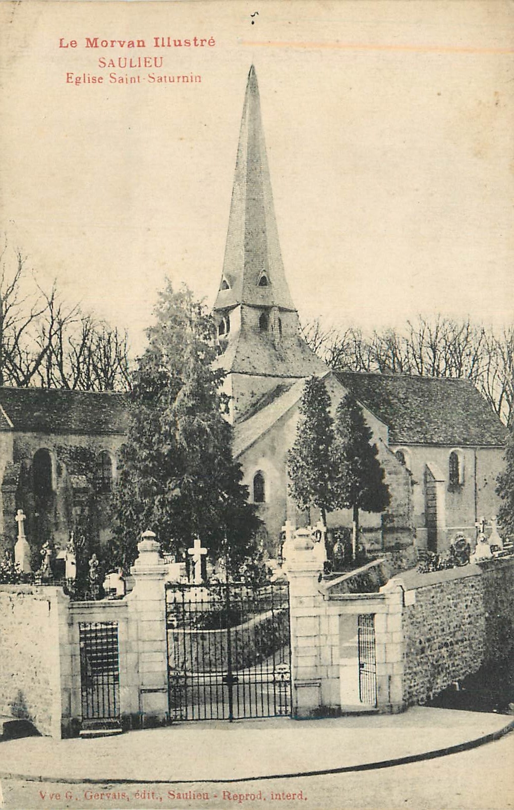 CPA Saulieu Eglise Saint Saturnin le Morvan Illustre