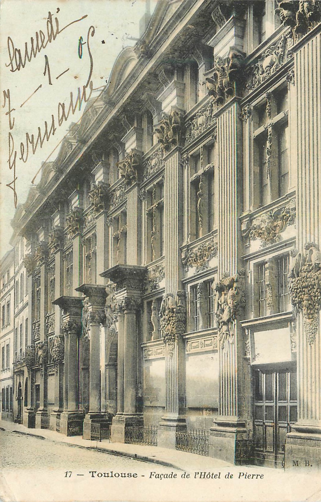 CPA Toulouse Facade de l'Hotel de Pierre