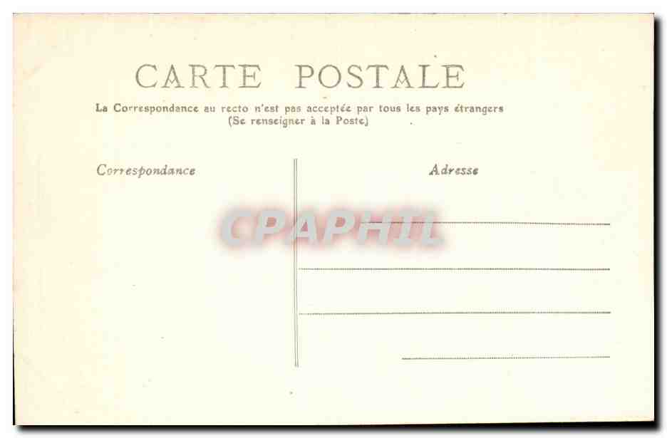 Nice - Effets de Vague ur les Roches Blanches - CPA  — Rückseite