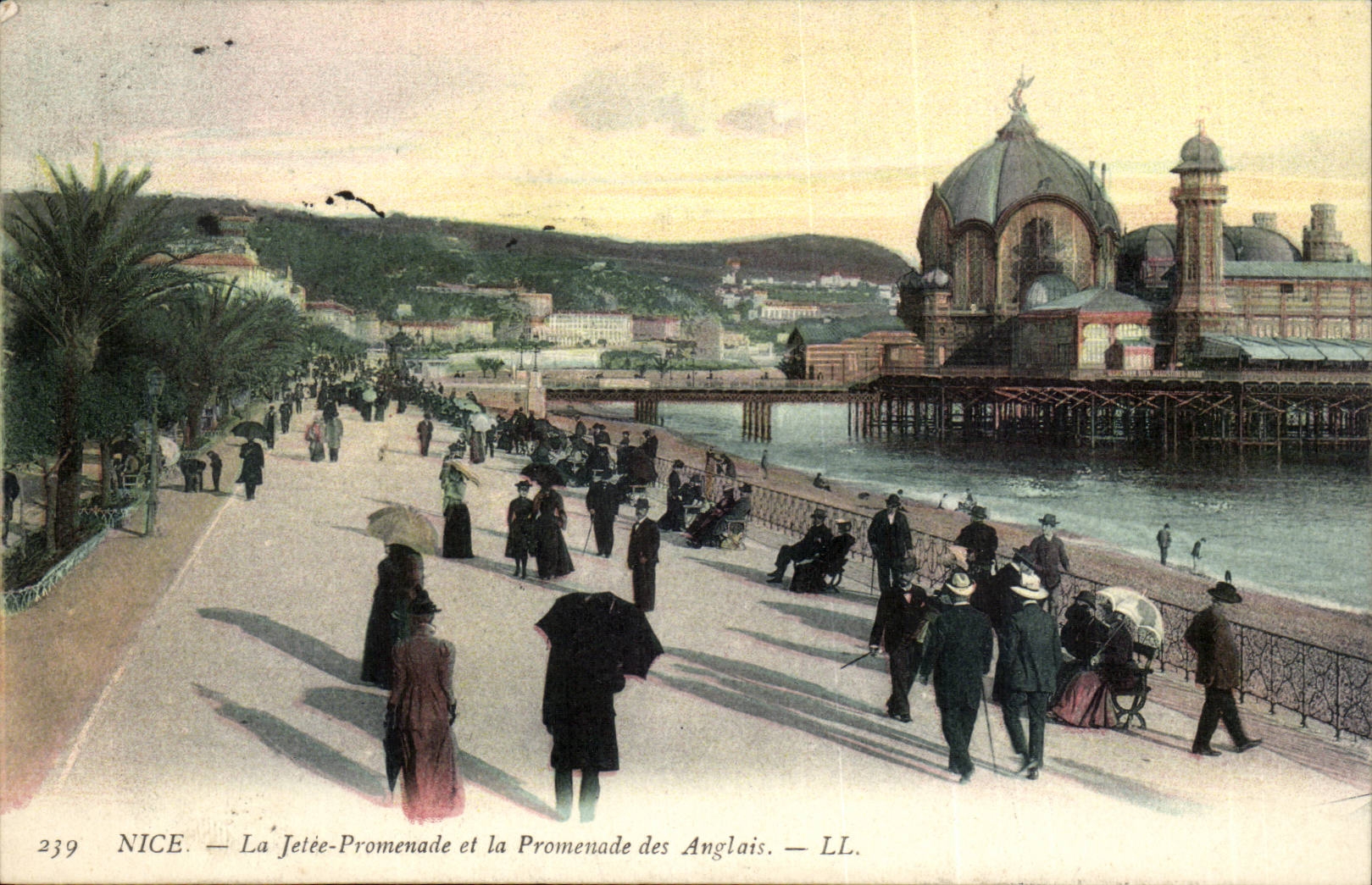 Nice - La Jetee et la promenade des Anglais - CPA 