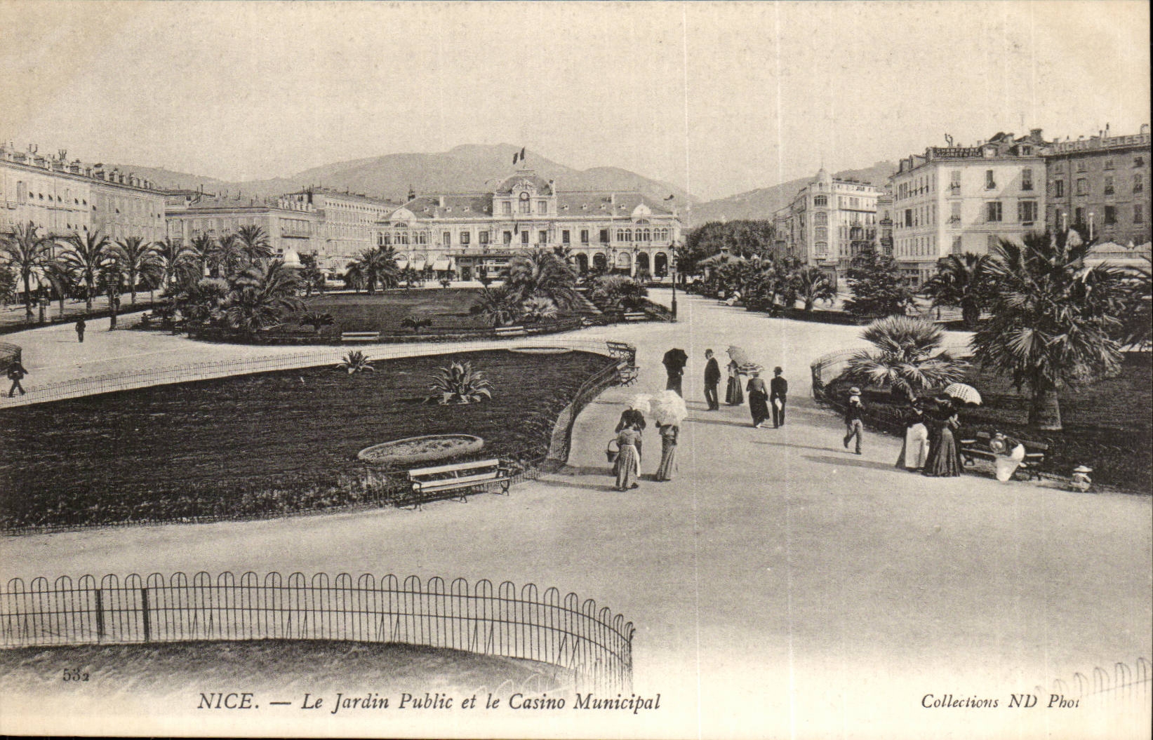 Nice - Le Jardin Public et le Casino Municipal - CPA 
