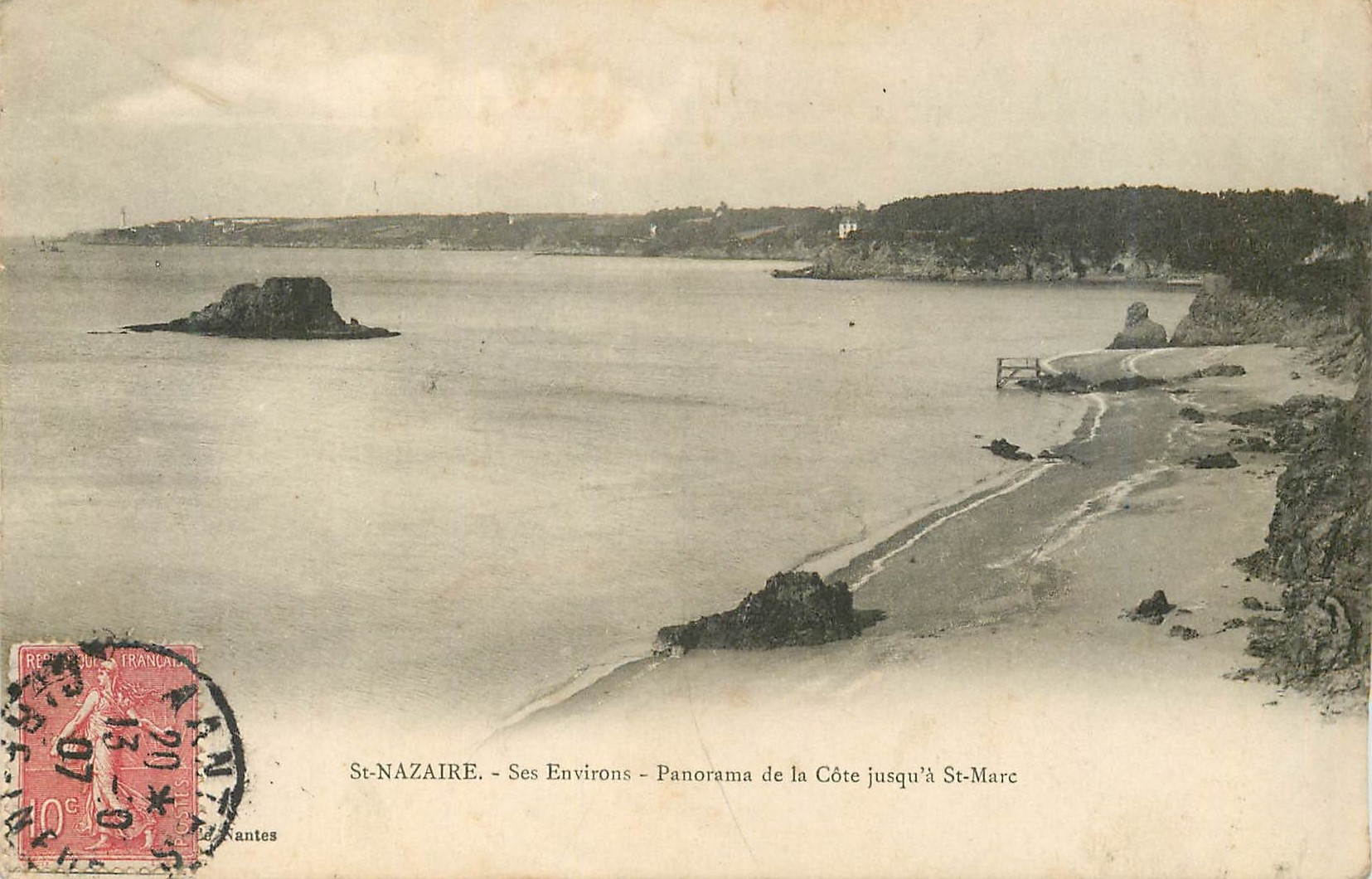 CPA St nazaire ses environs panorama de la cote jusqu a st marc