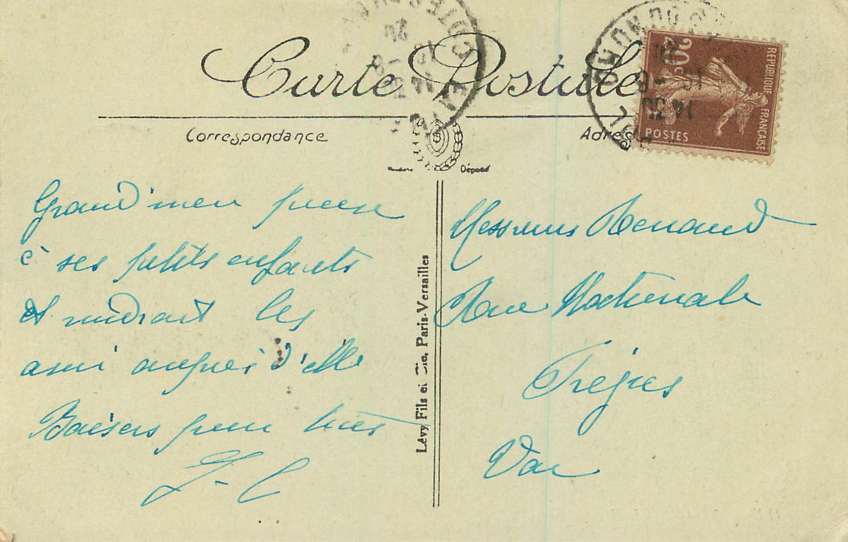 CPA 16 ile brehat le port clos ll — Rückseite