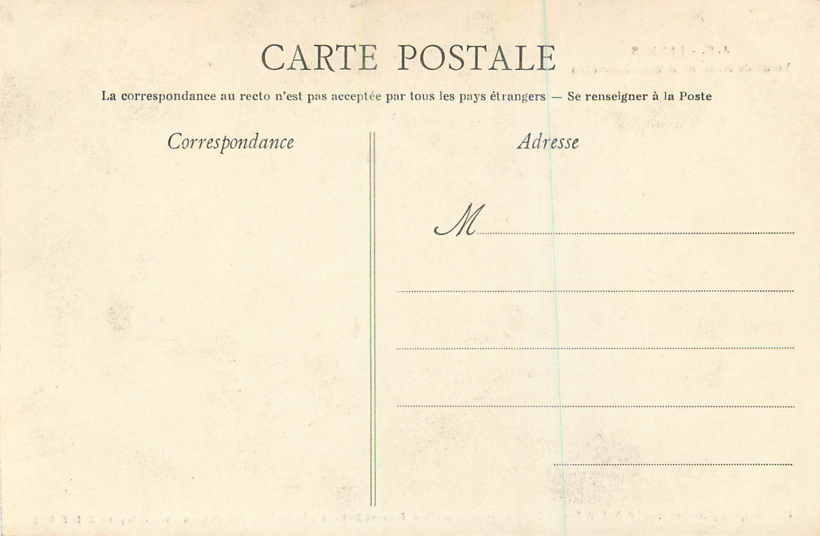 CPA A g rennes voeux de n d de bonnes nouvelles — Rückseite