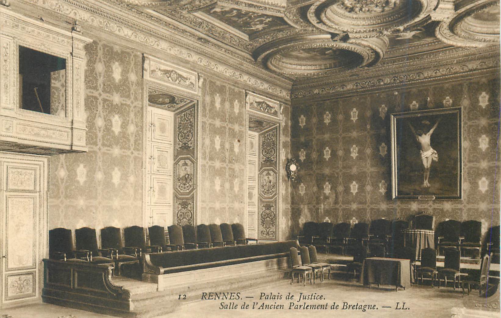 CPA 12 rennes palais de justice salle de l ancien parlement de bretagne ll