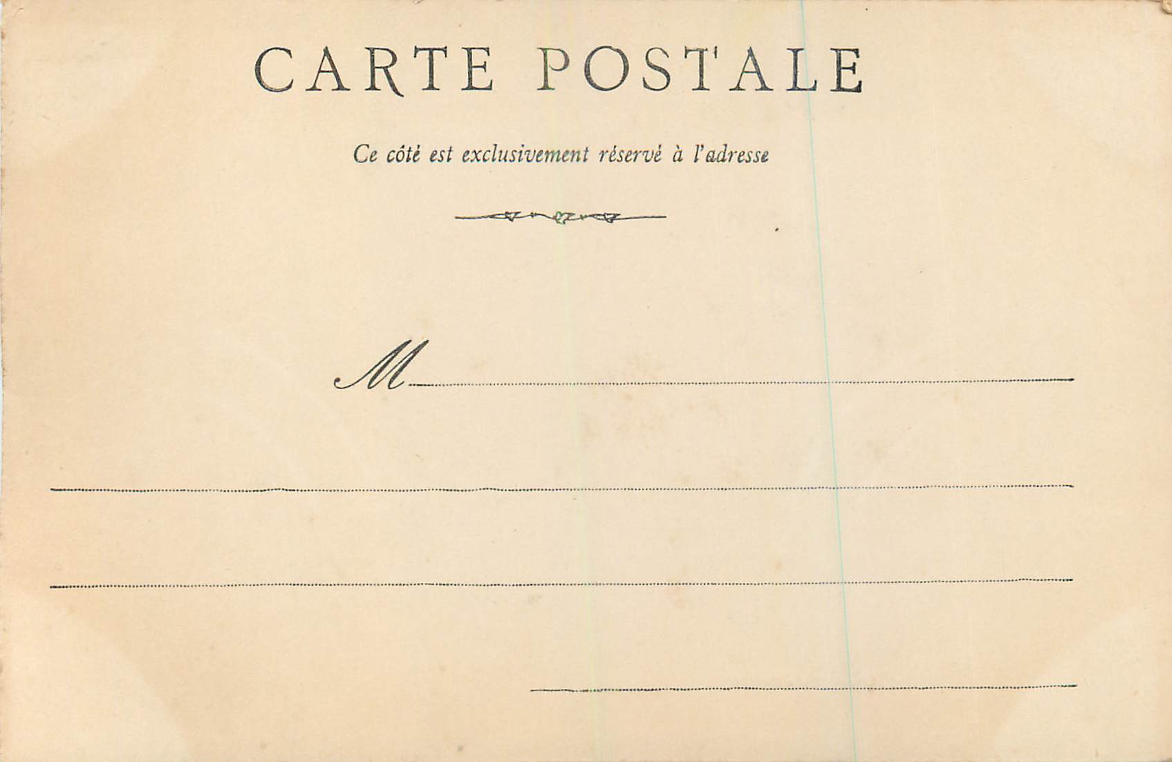 CPA Rennes le palais de justice (carte 1900) — Rückseite