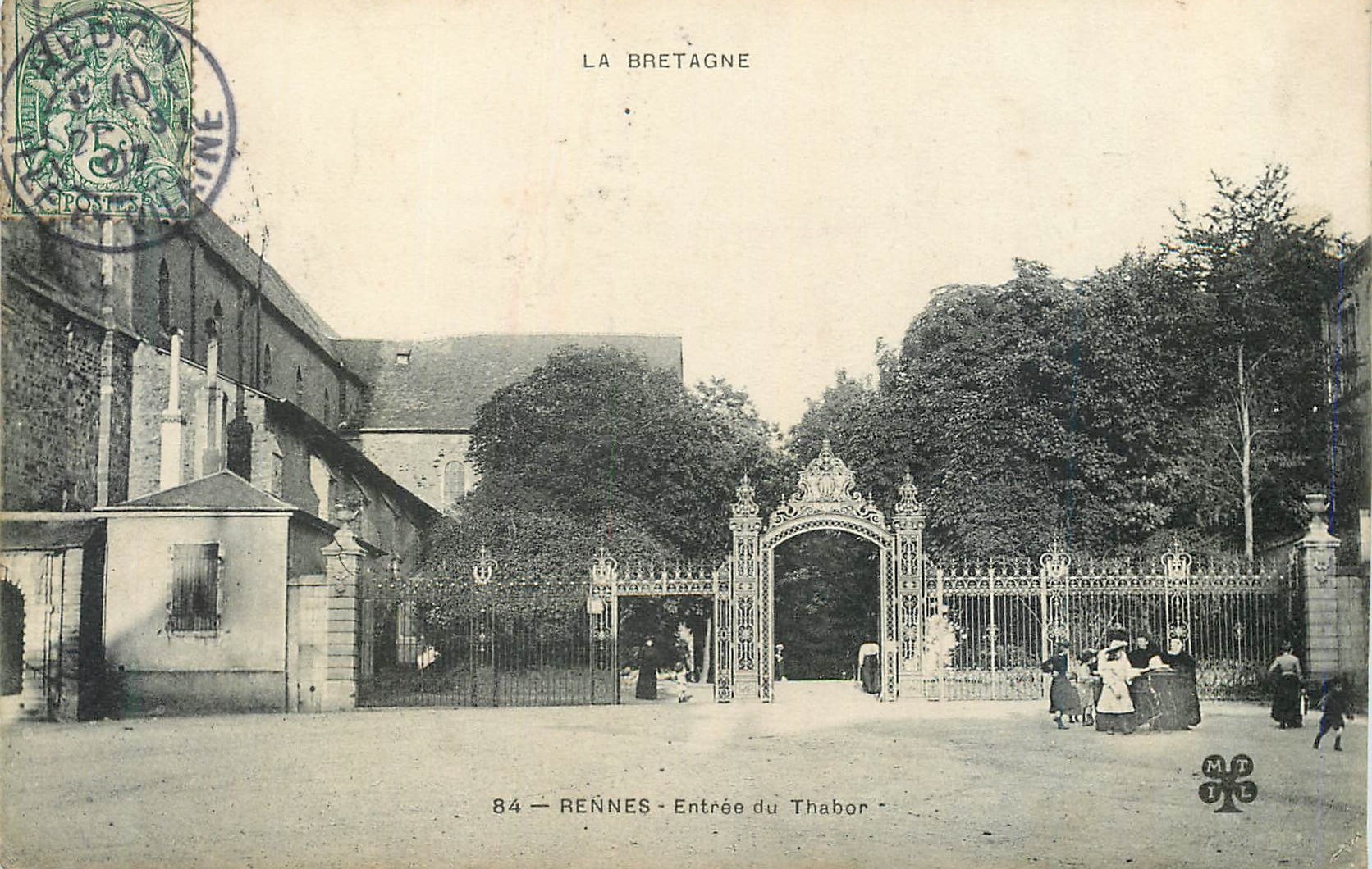CPA La bretagne 84 rennes entree du thabor