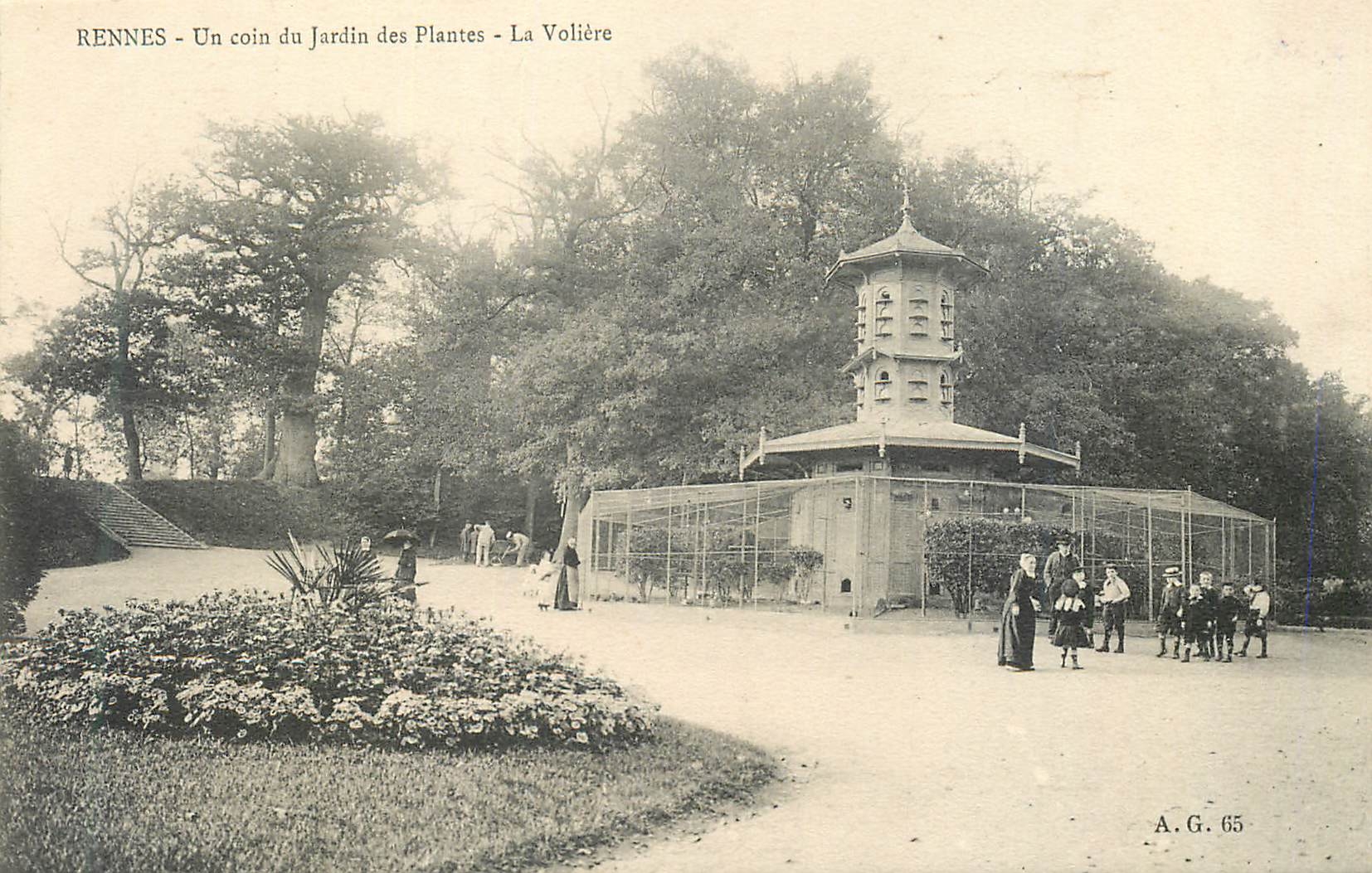 Rennes - Un coin du Jardin des Plantes - La Volière — A.G. 65