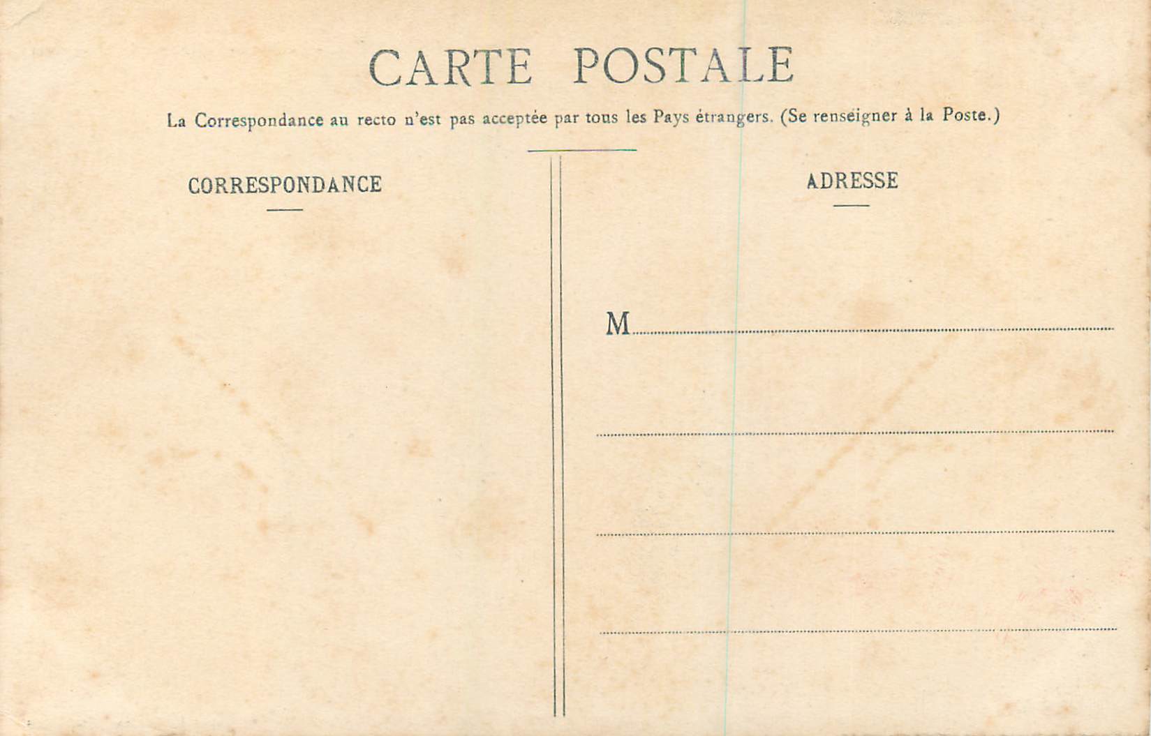 Port-Louis — La Mer déferlant sur les Remparts — Collection H. Lacroix, Paris — Rückseite