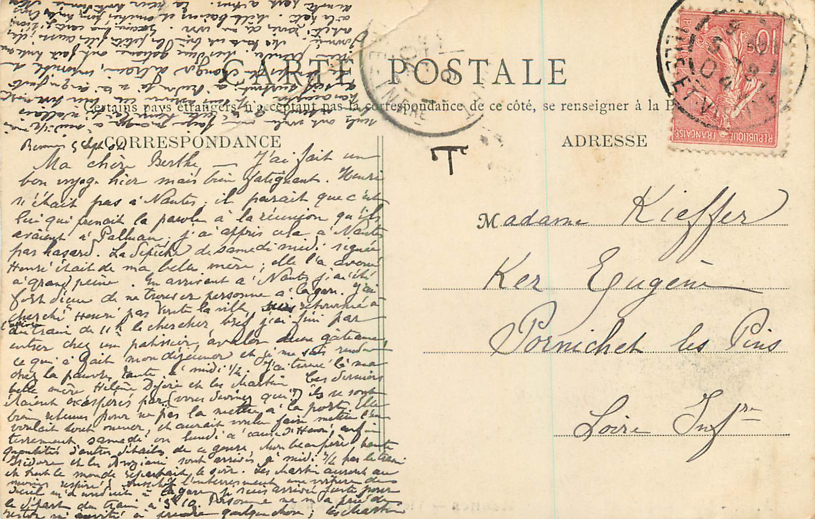 CPA A g 53 rennes vieux saint etienne — Rückseite