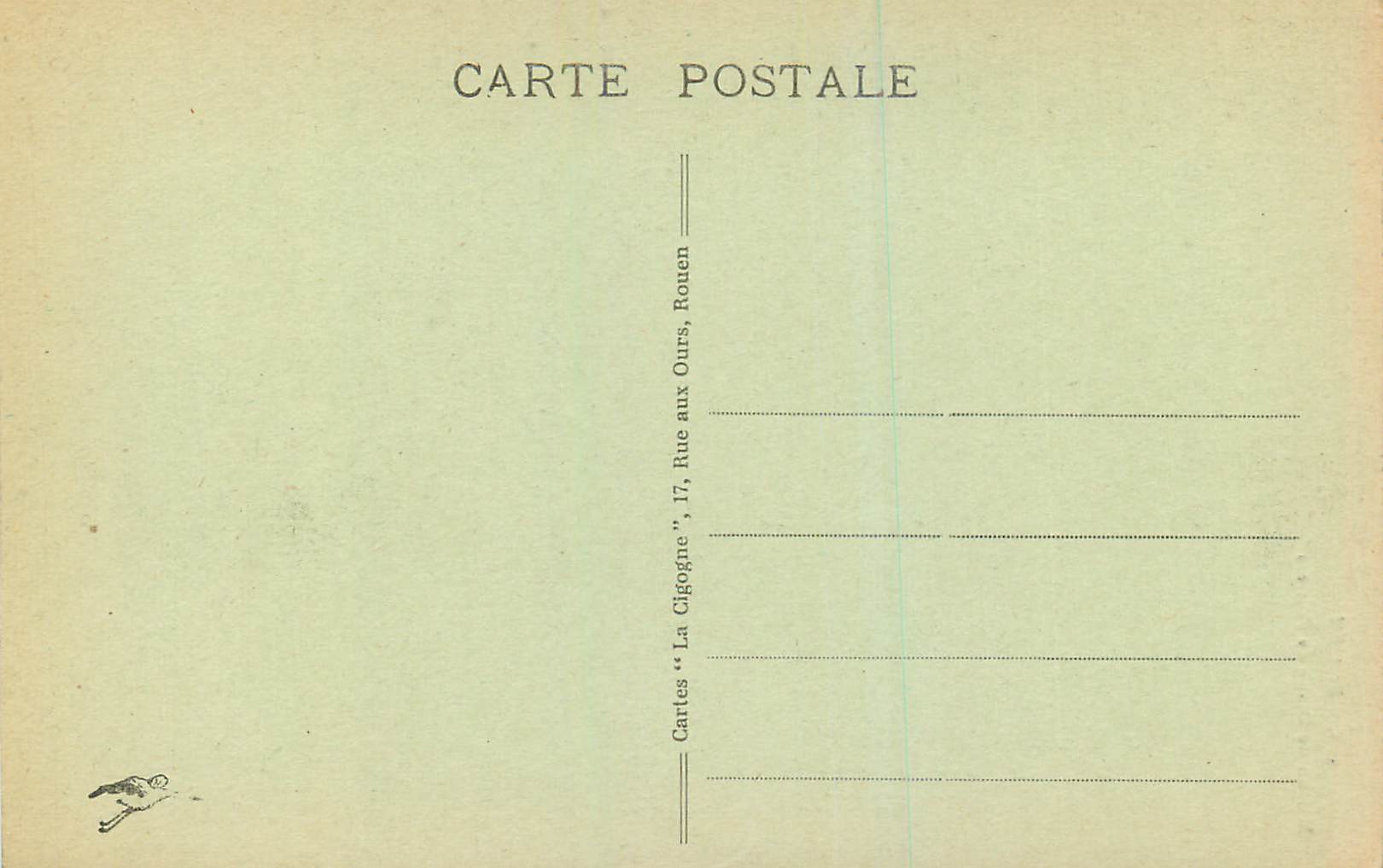 CPA 309 rouen maison de diane de poitiers — Rückseite