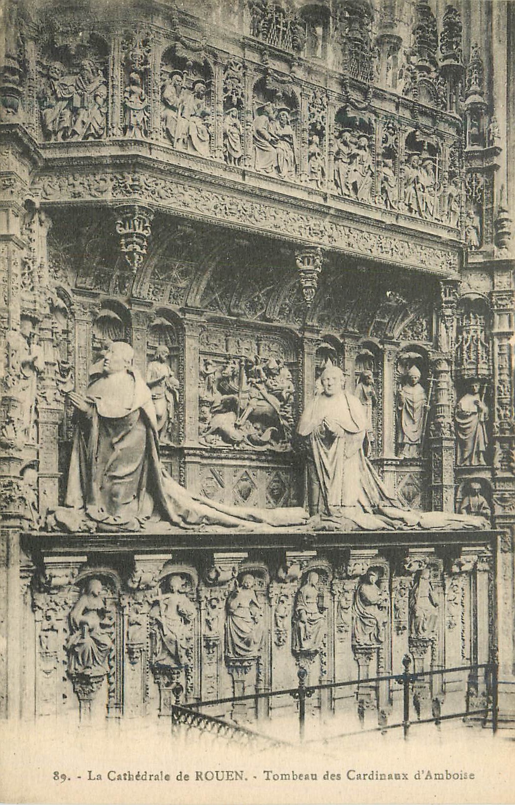CPA 89 la cathedrale de rouen tombeau des cardinaux d amboise