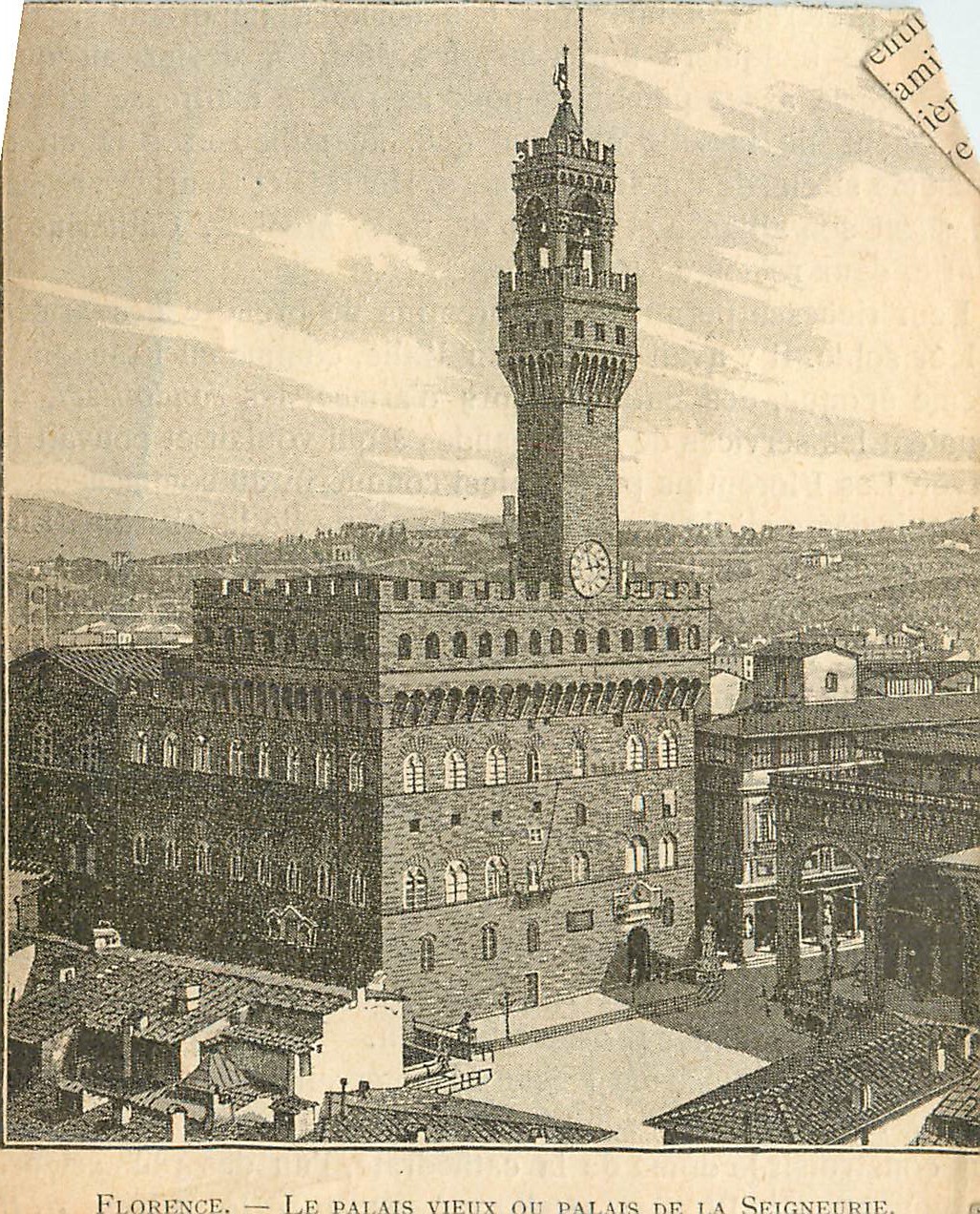Image Florence le palais vieux ou palais de la seigneurie