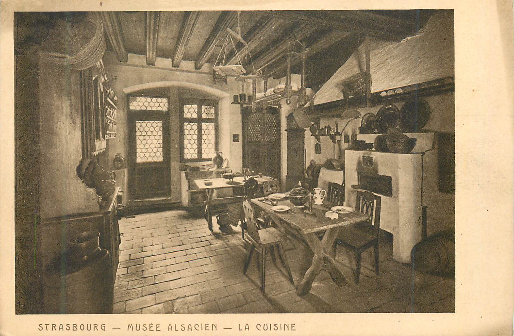 CPA Strasbourg musee alsacien la cuisine