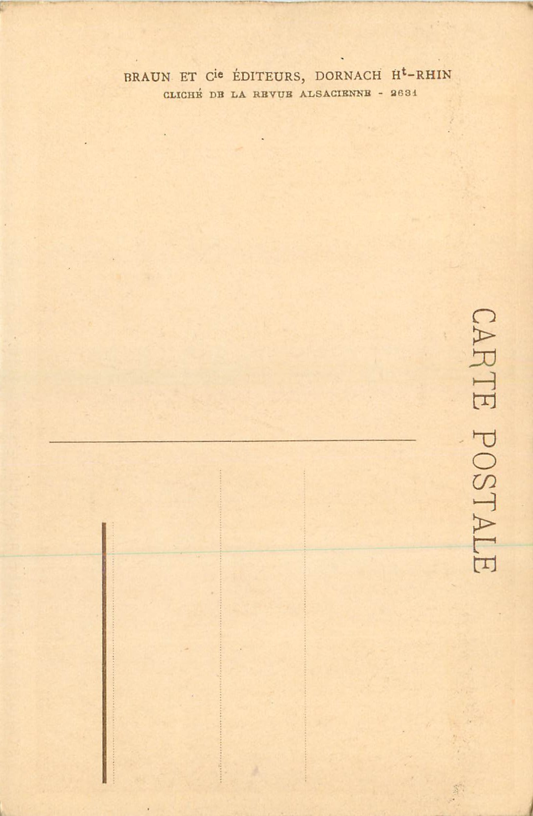 CPA Strasbourg musee alsacien la cuisine — Rückseite