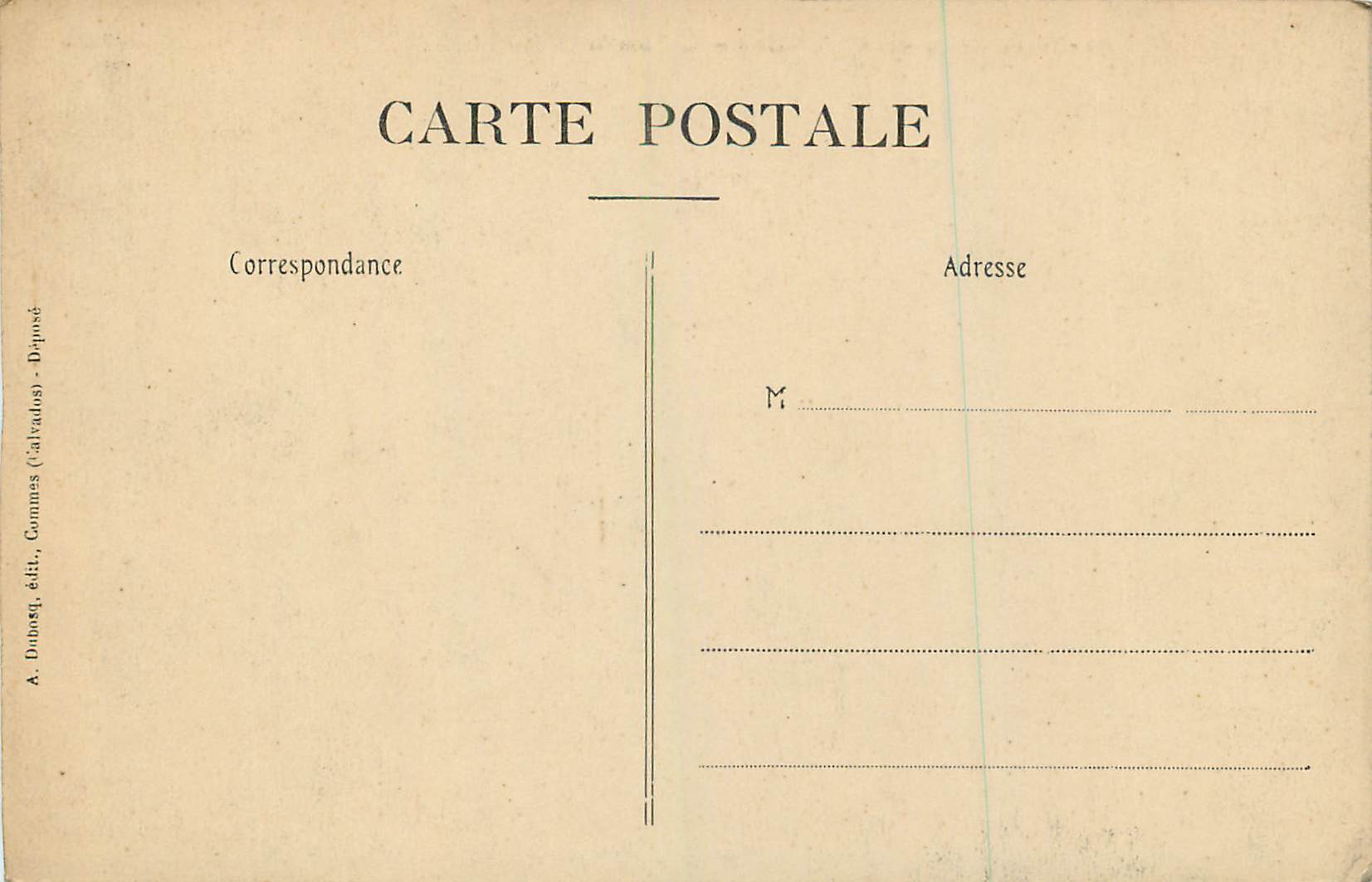 CPA 70 chateaux du calvados chateau de la fee d argouges — Verso