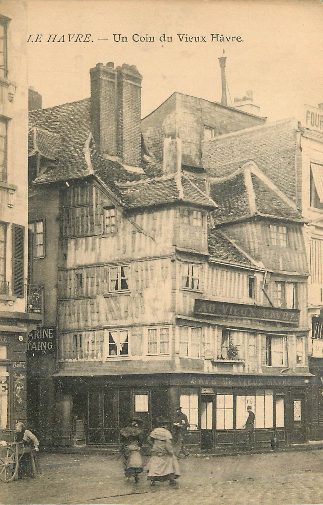 CPA Le havre un coin du vieux havre
