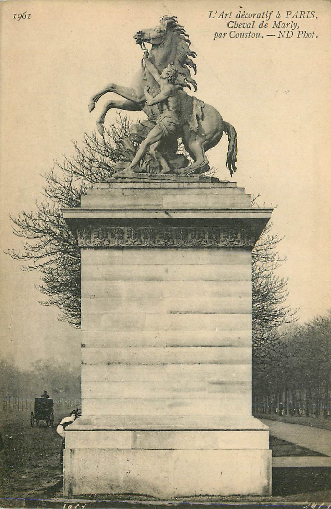 CPA 1961 l art decoratif a paris cheval de marly par coustou n d phot