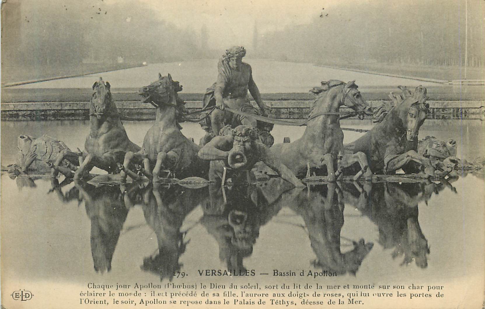 CPA 279 versailles bassin d apollon