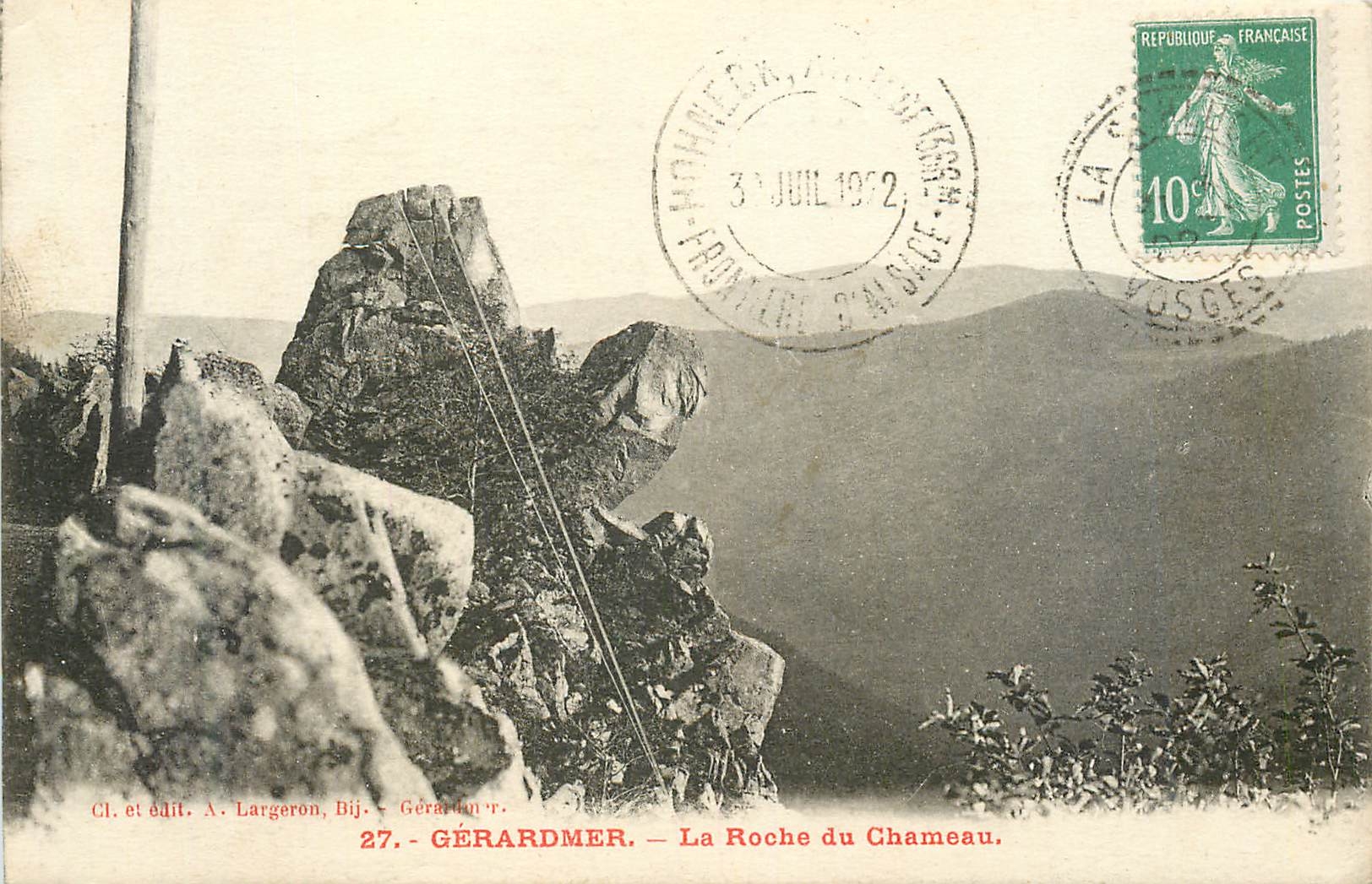 CPA 27 gerardmer la roche du chameau