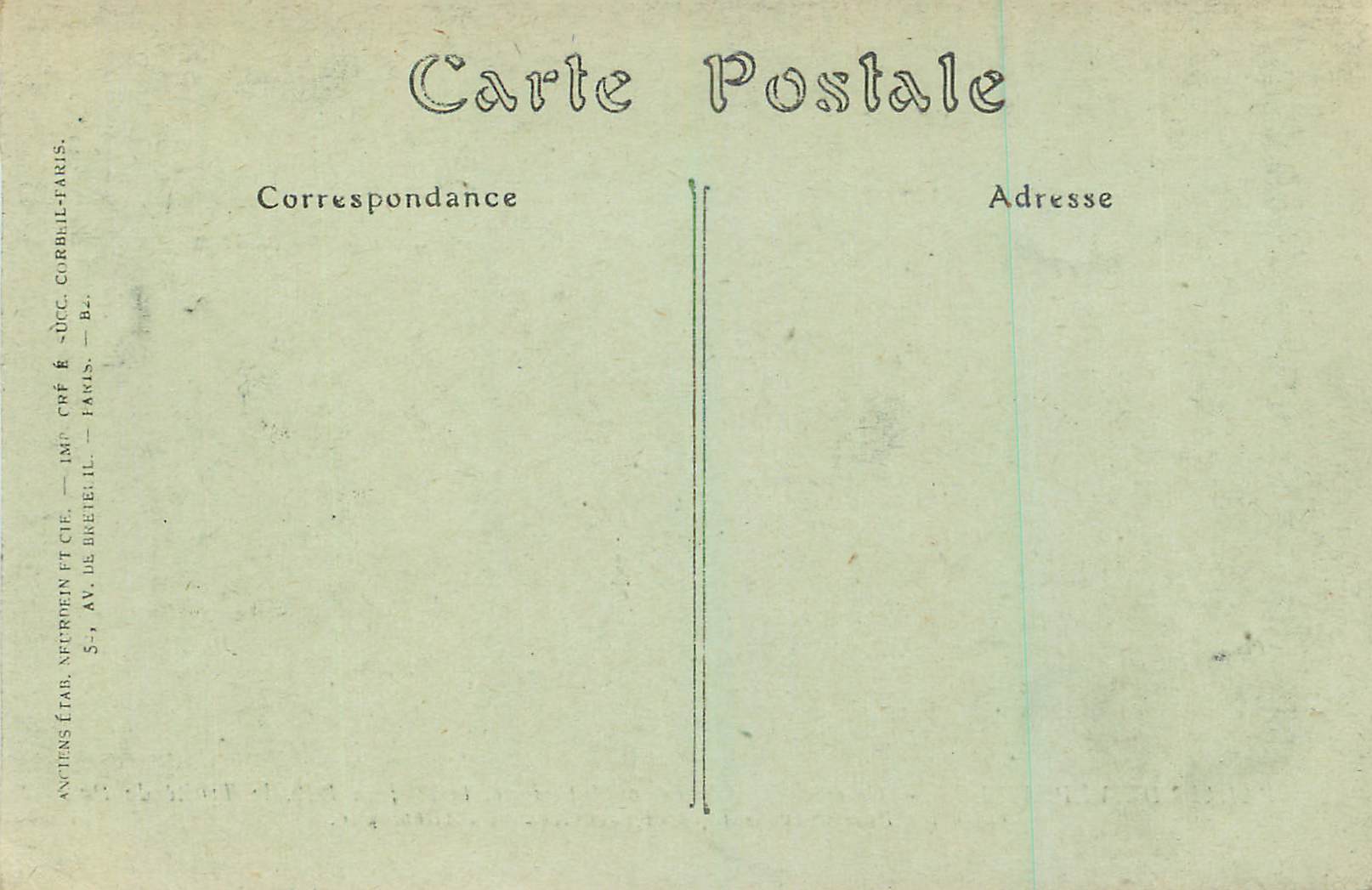 CPA Palais de versailles galerie des glaces ou fut signe le 28 juin 1919 — Verso