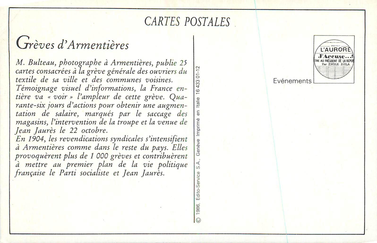 CPM 25 greves d armentieres un coin de la grand place pendant les greves(avril 1904) — Back