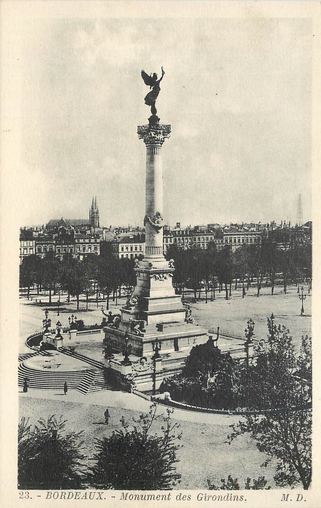 CPA 23 bordeaux monument des girondins