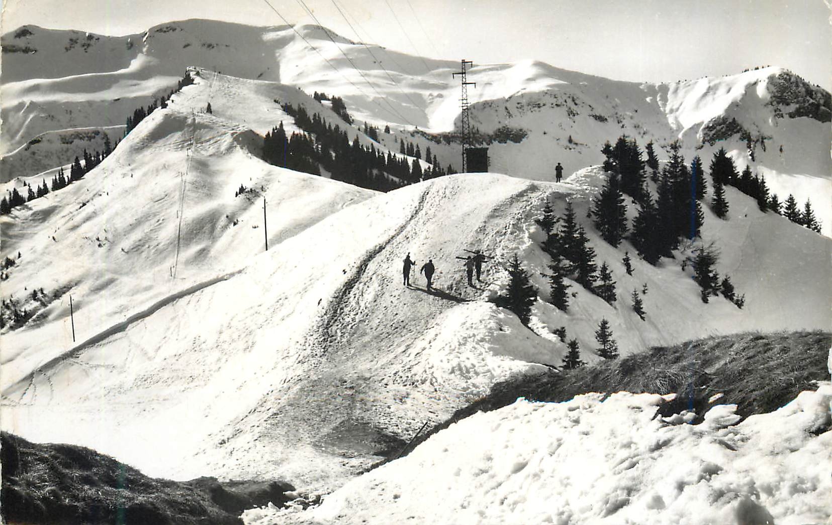Die Skiflächen der Saix — Samoëns (Haute-Savoie), H. 1.615 m — Éditions J. Cellard