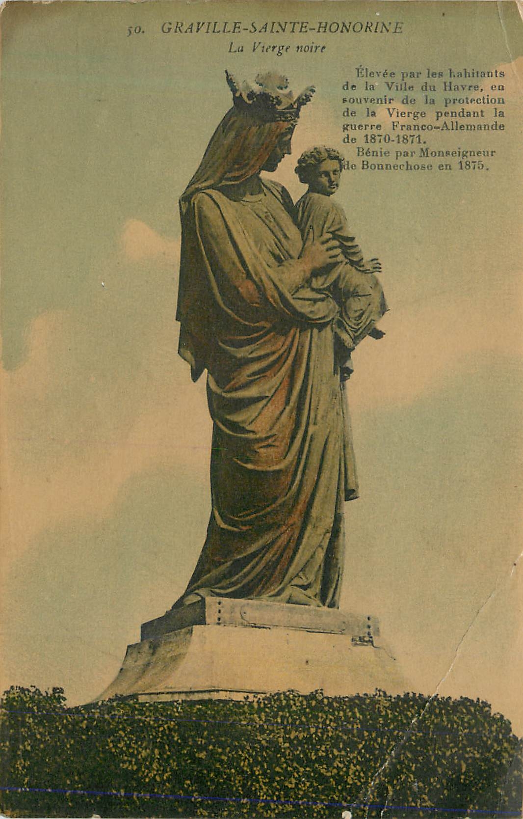CPM Graville sainte honorine la vierge noire
