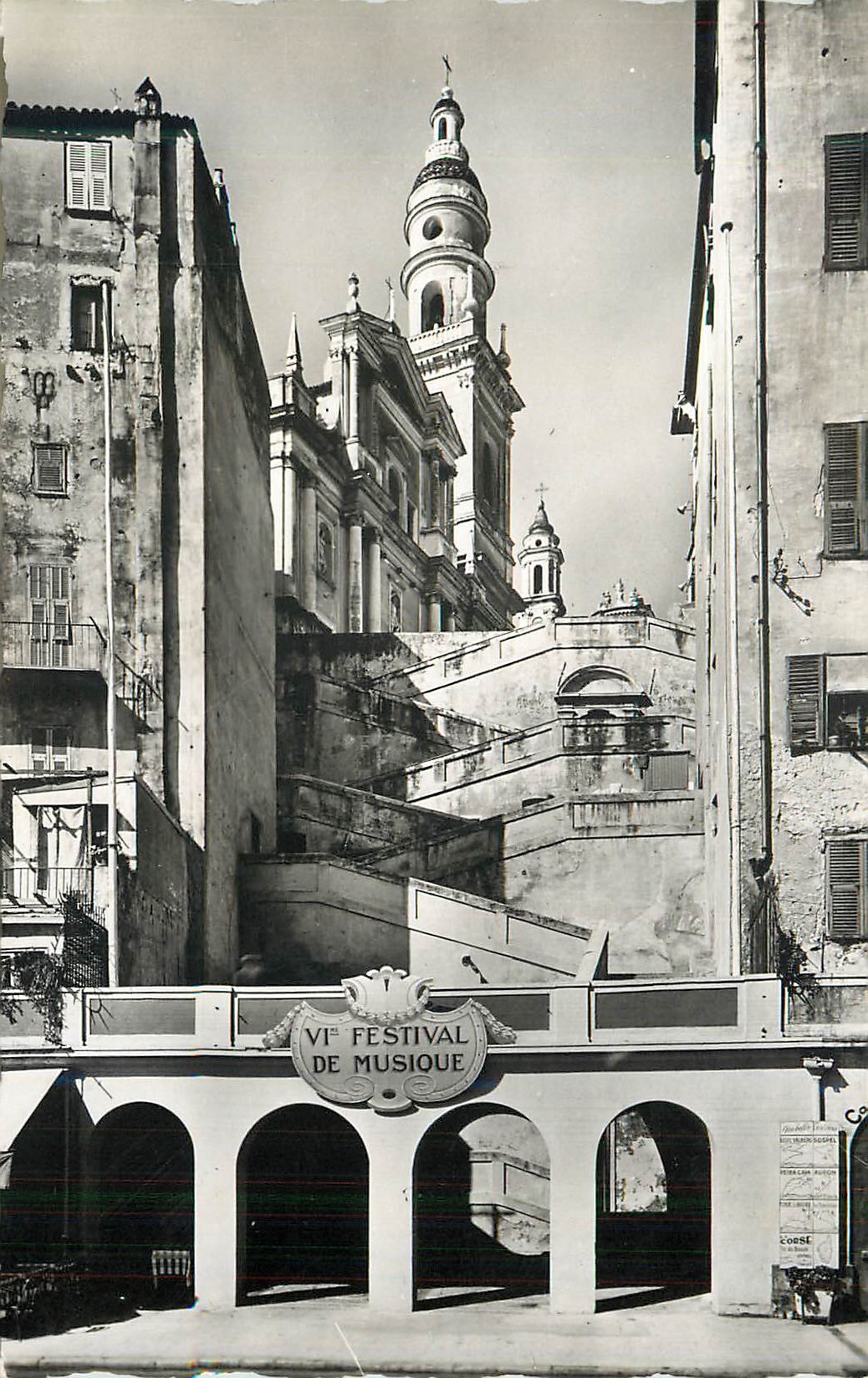 Église Saint-Michel — Menton — Festival de Musique — Éditeur L. Gilletta & Cie