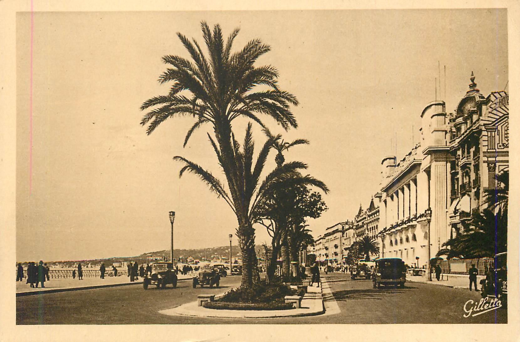 CPA Cote d azur artistique 160 nice promenade des anglais palais de la mediterranee