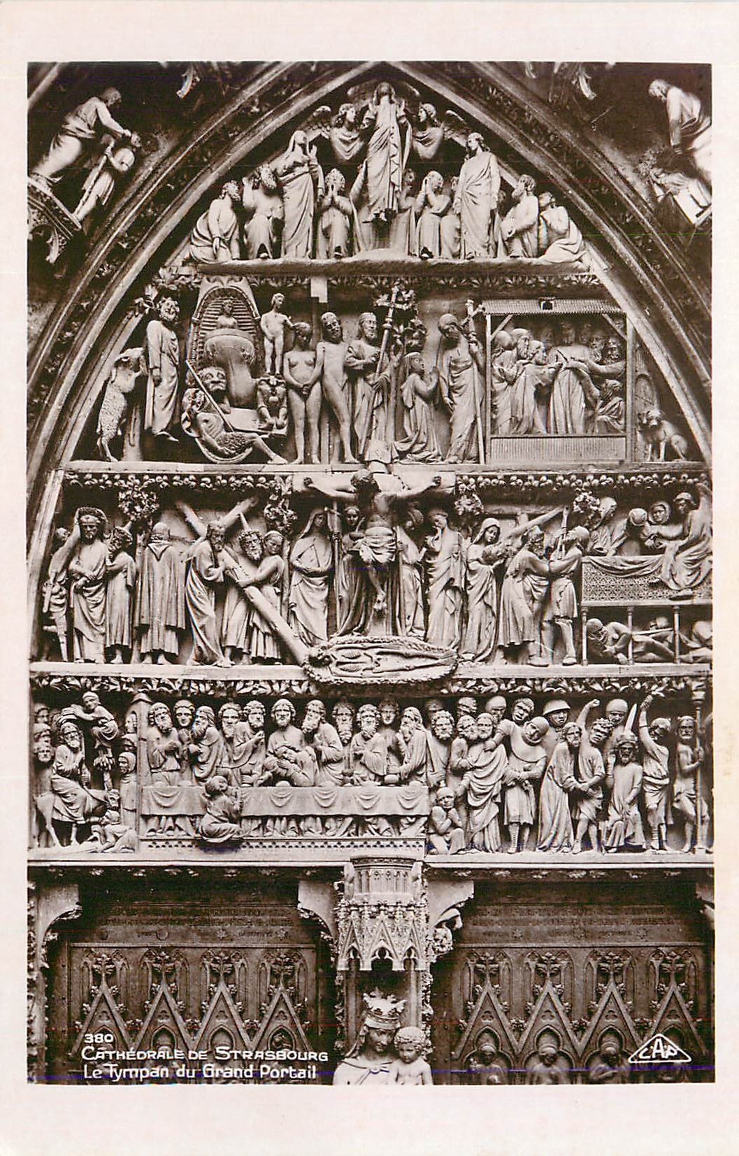 CPM Cathedrale de Strasbourg Le tympan du grand portail
