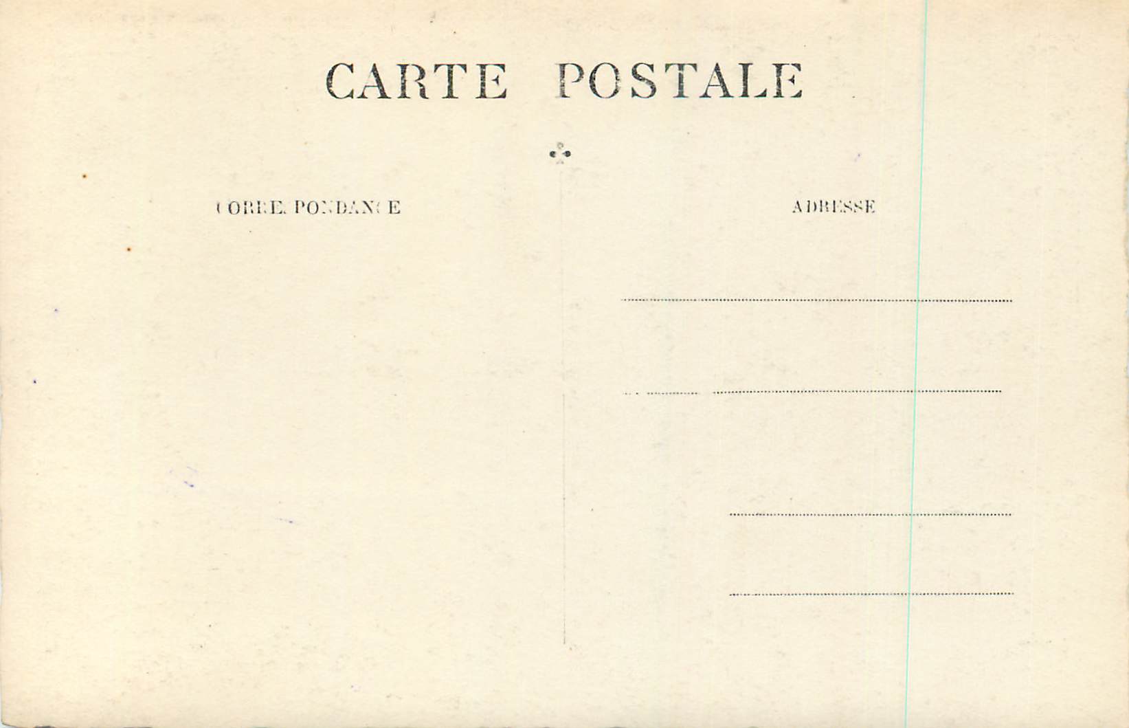 CARTE PHOTO Ski — Rückseite